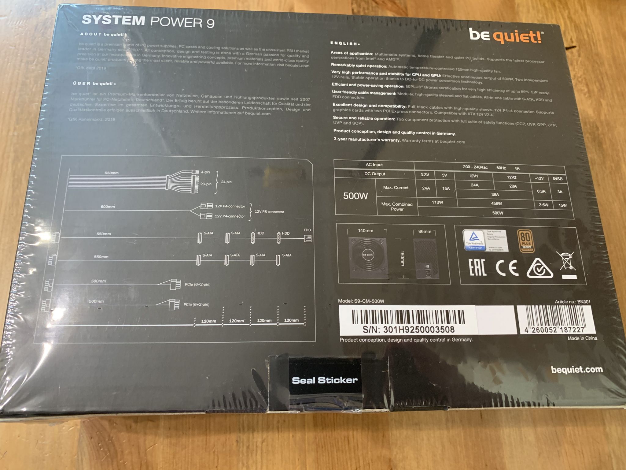 Be Quiet Power 9 500w Купить