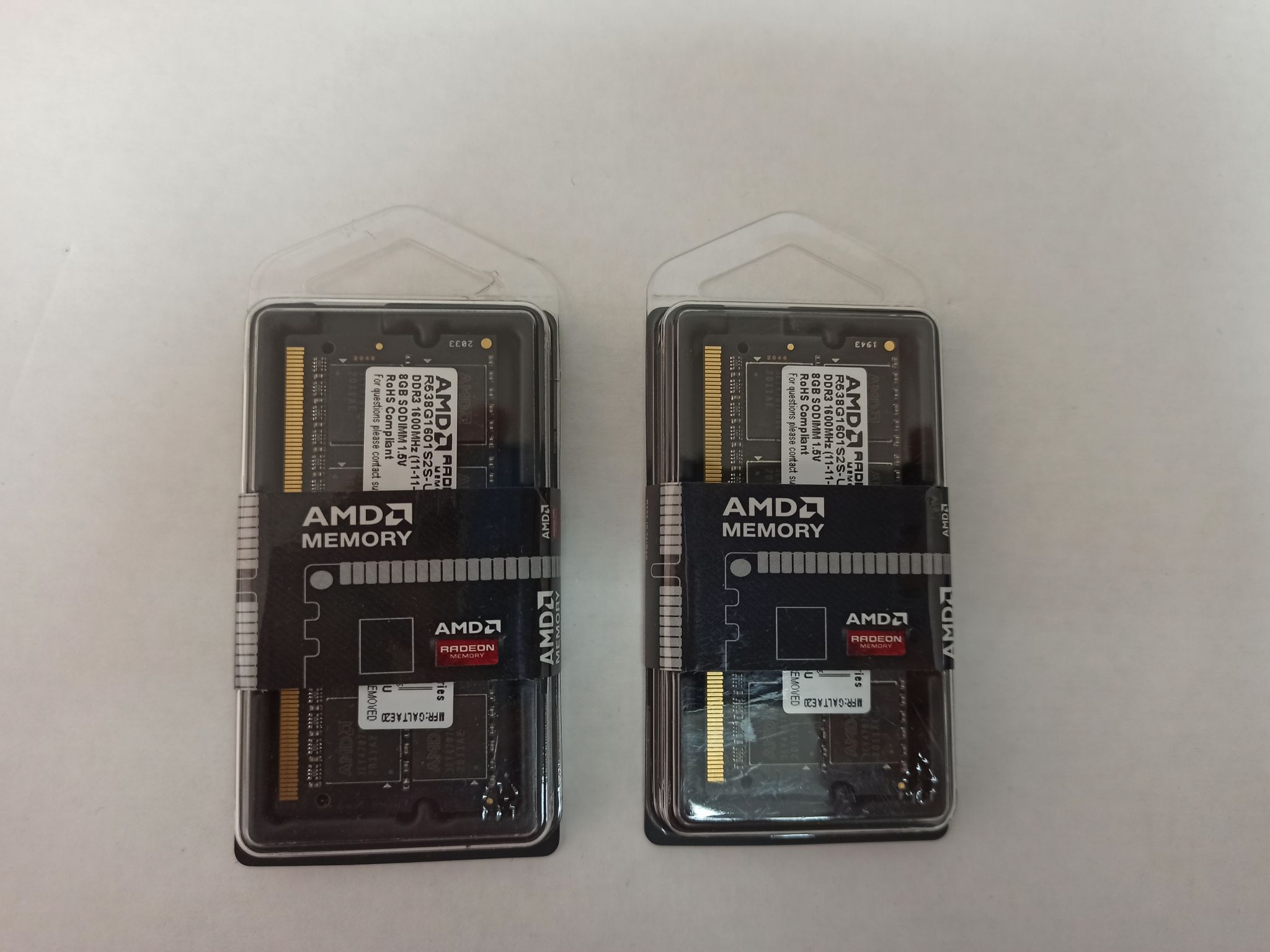 Оперативная память AMD SO-DIMM DDR3 8Gb 1600MHz pc-12800 (R538G1601S2S ...