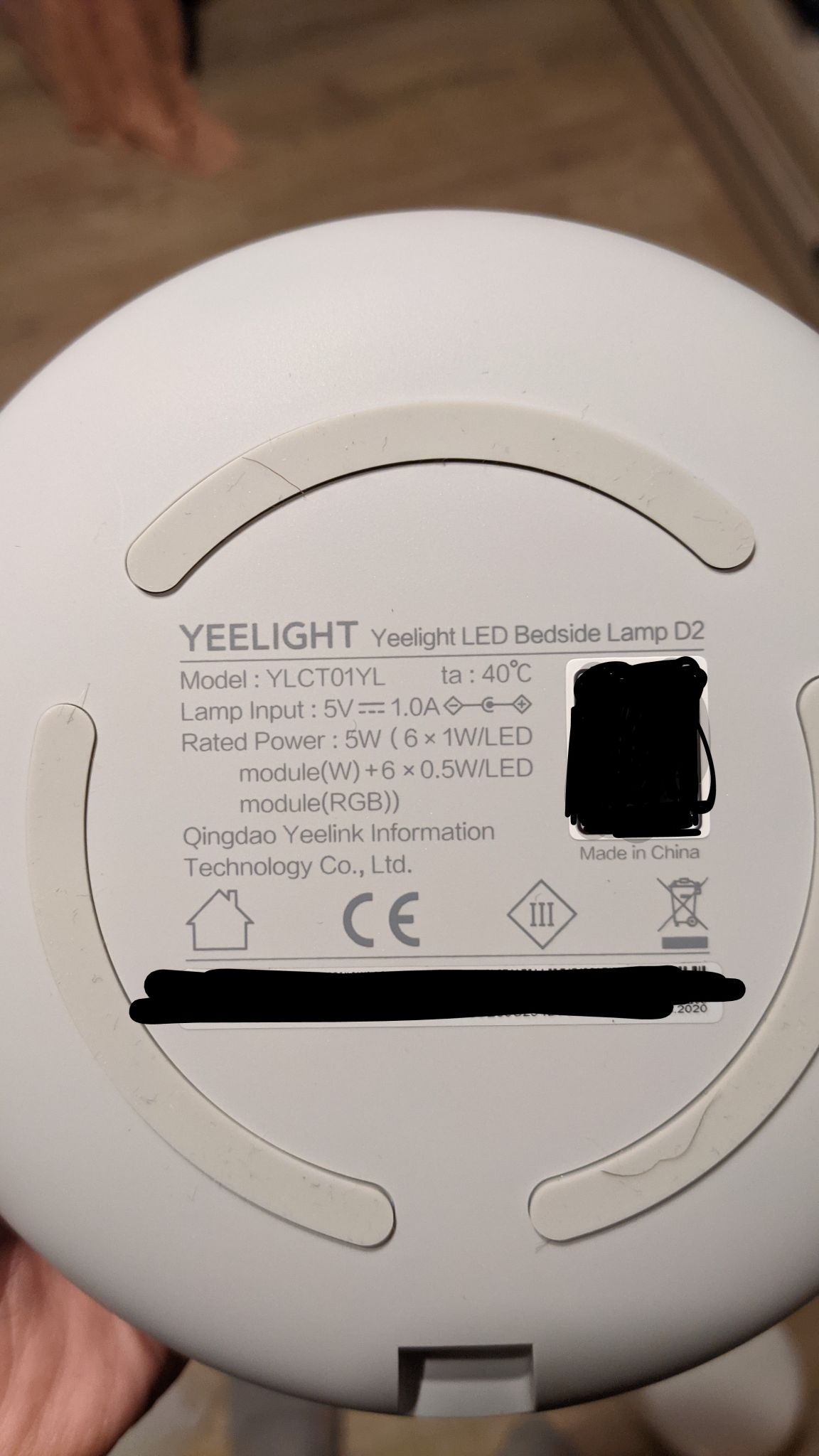 Умная прикроватная лампа xiaomi yeelight led bedside lamp d2 ylct01yl