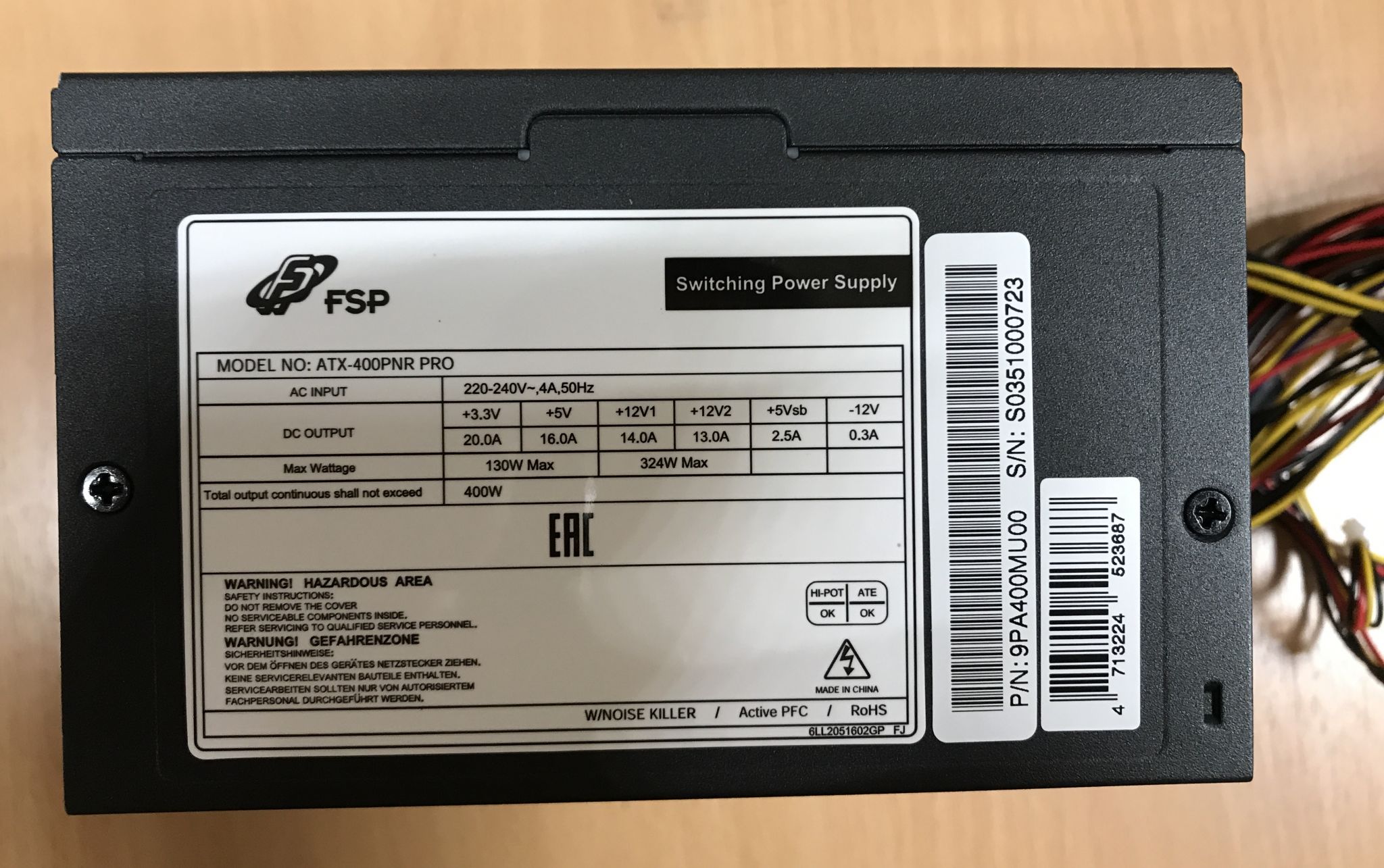 Блок питания fsp group atx 400pnt схема Блок питания FSP ATX 400W ATX-400PNR PRO - купить по низкой цене в интернет-мага