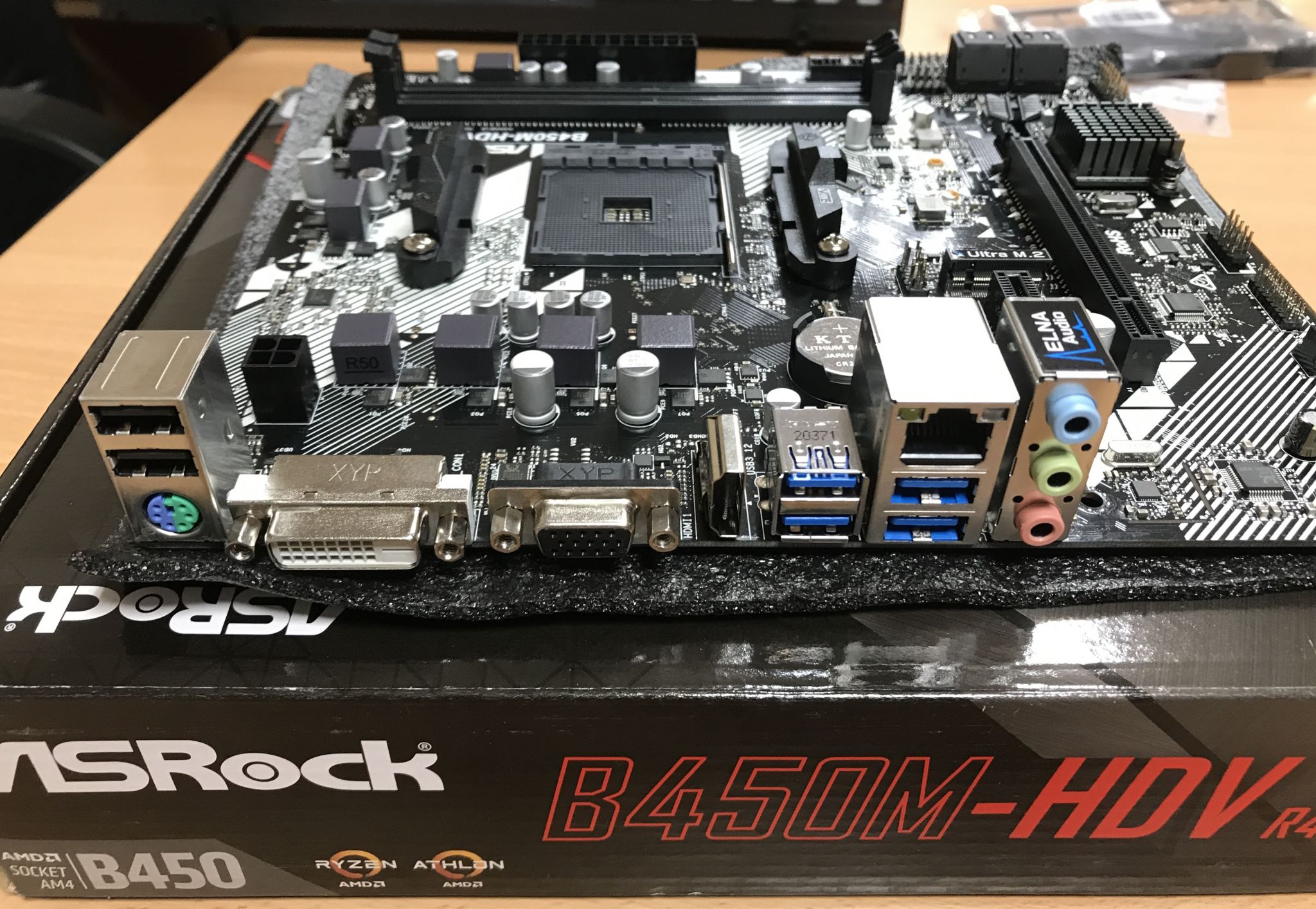 Материнская плата ASRock B450MHDV R4.0 (AM4, microATX) — купить по