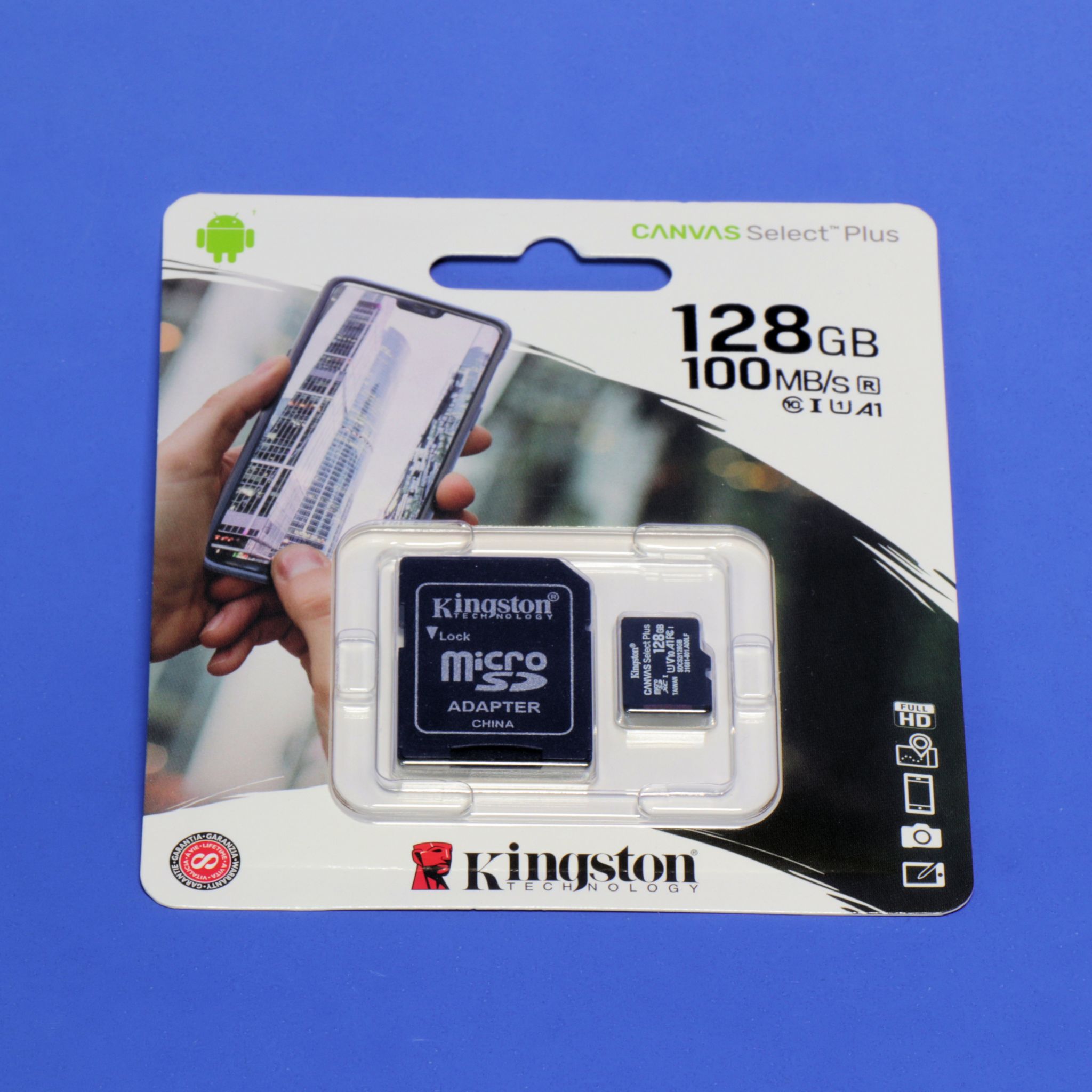 Карта памяти kingston canvas select plus microsdxc 128 гб
