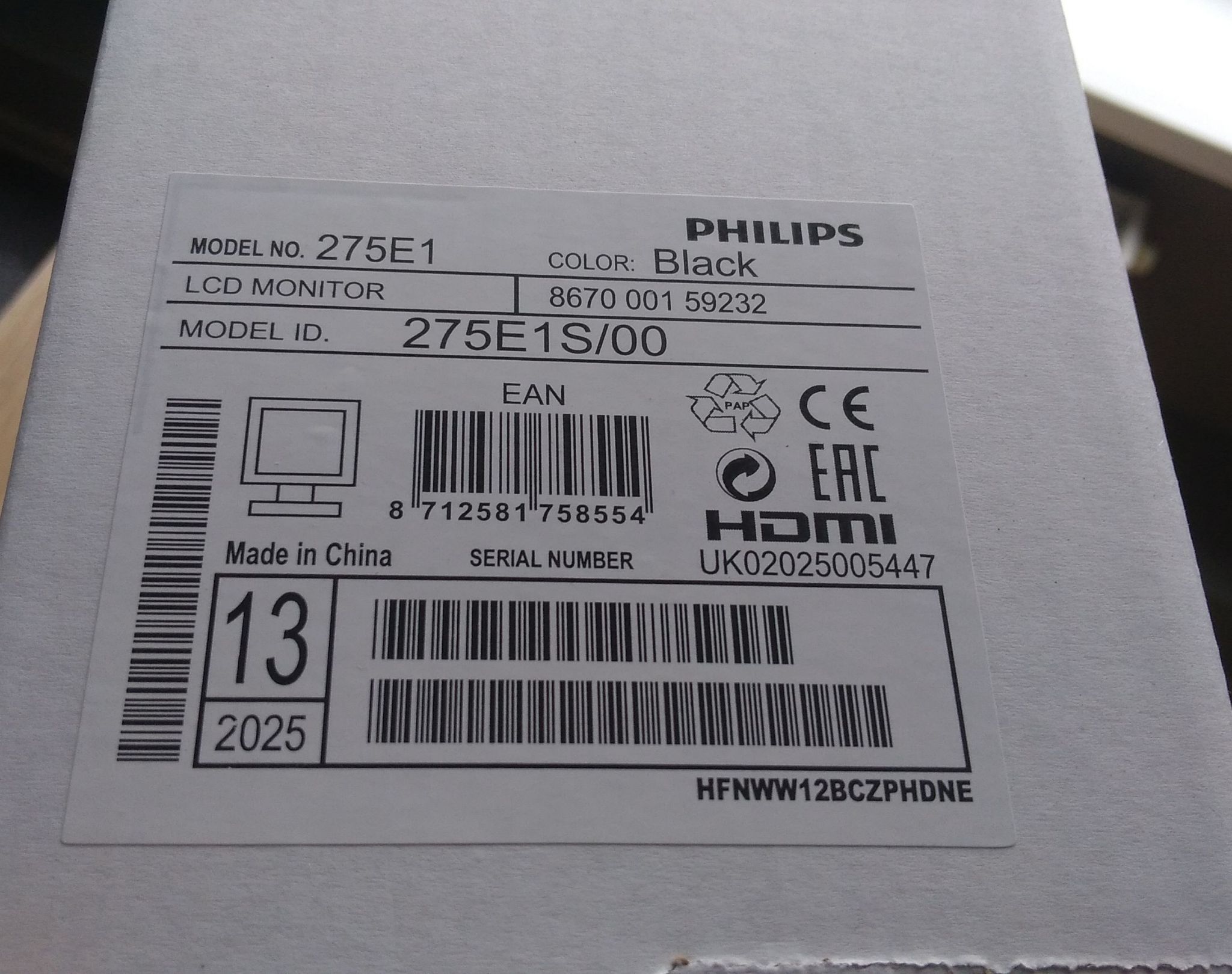 Philips 275e1s