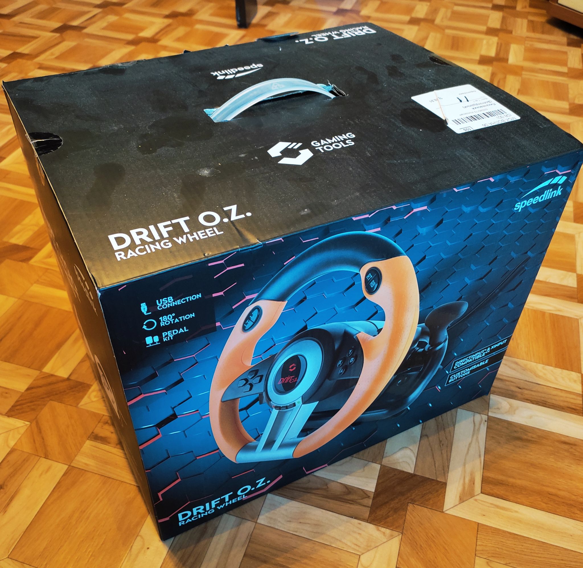 DRIFT O.Z. Racing Wheel PC, black-orange