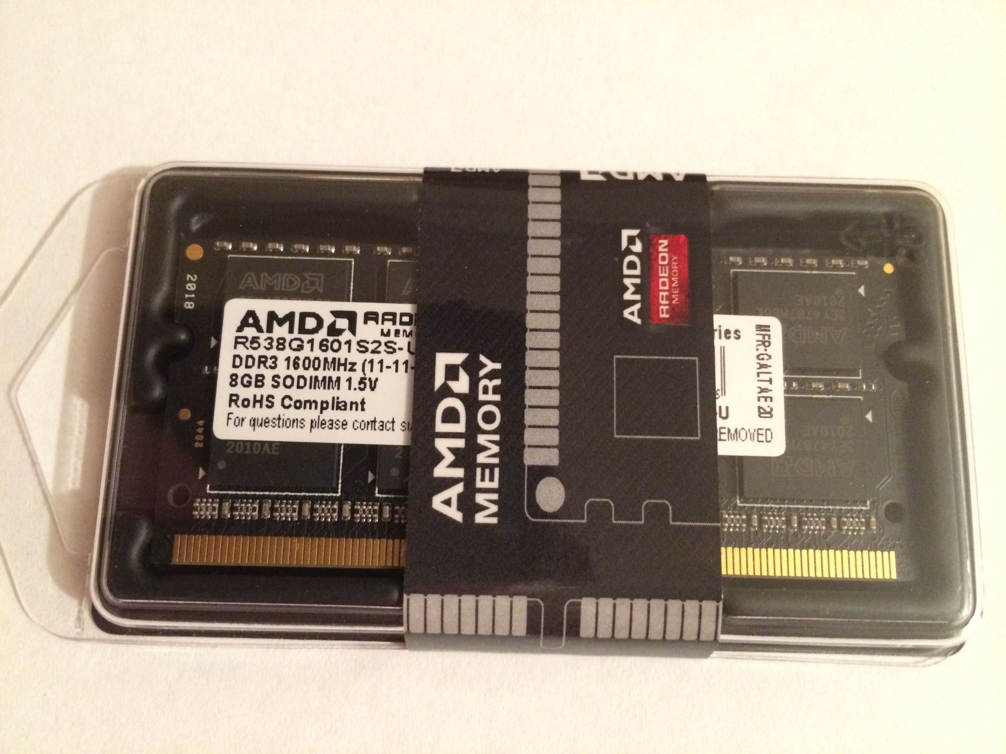 Оперативная память AMD SO-DIMM DDR3 8Gb 1600MHz pc-12800 (R538G1601S2S ...