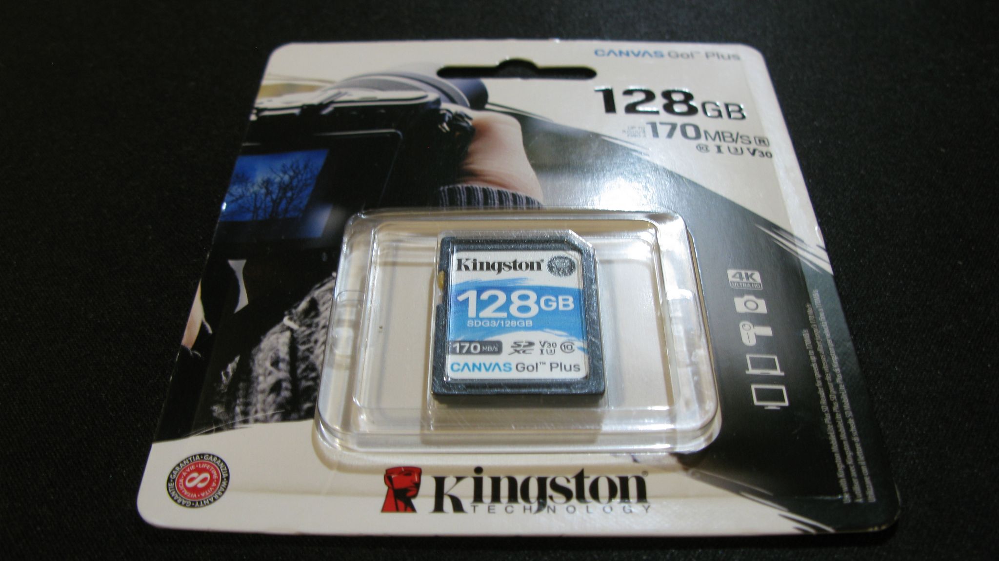 Карта памяти kingston canvas go plus