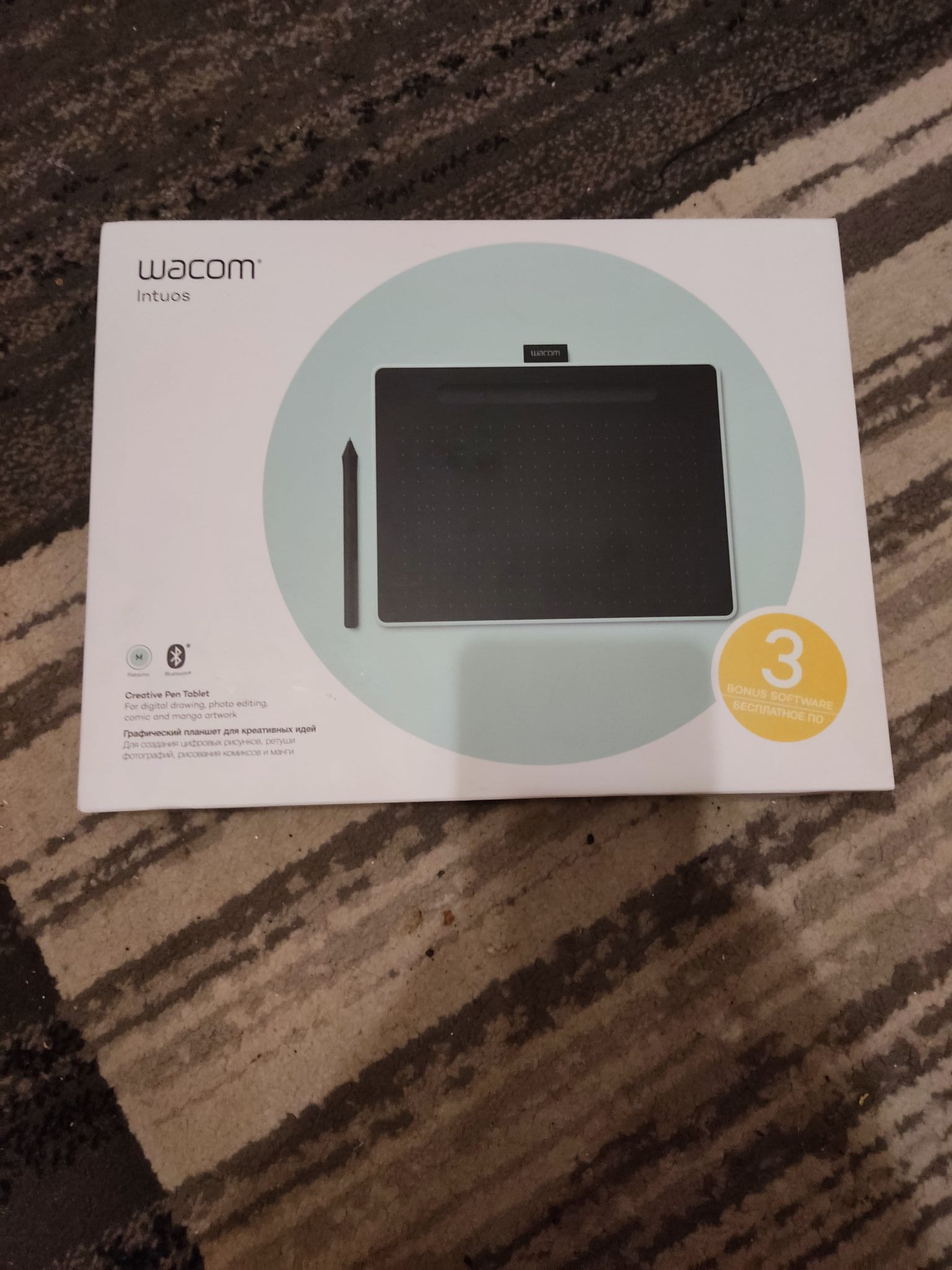 Планшет графический Wacom Intuos M Pistachio CTL-6100WLE-N — купить в ...