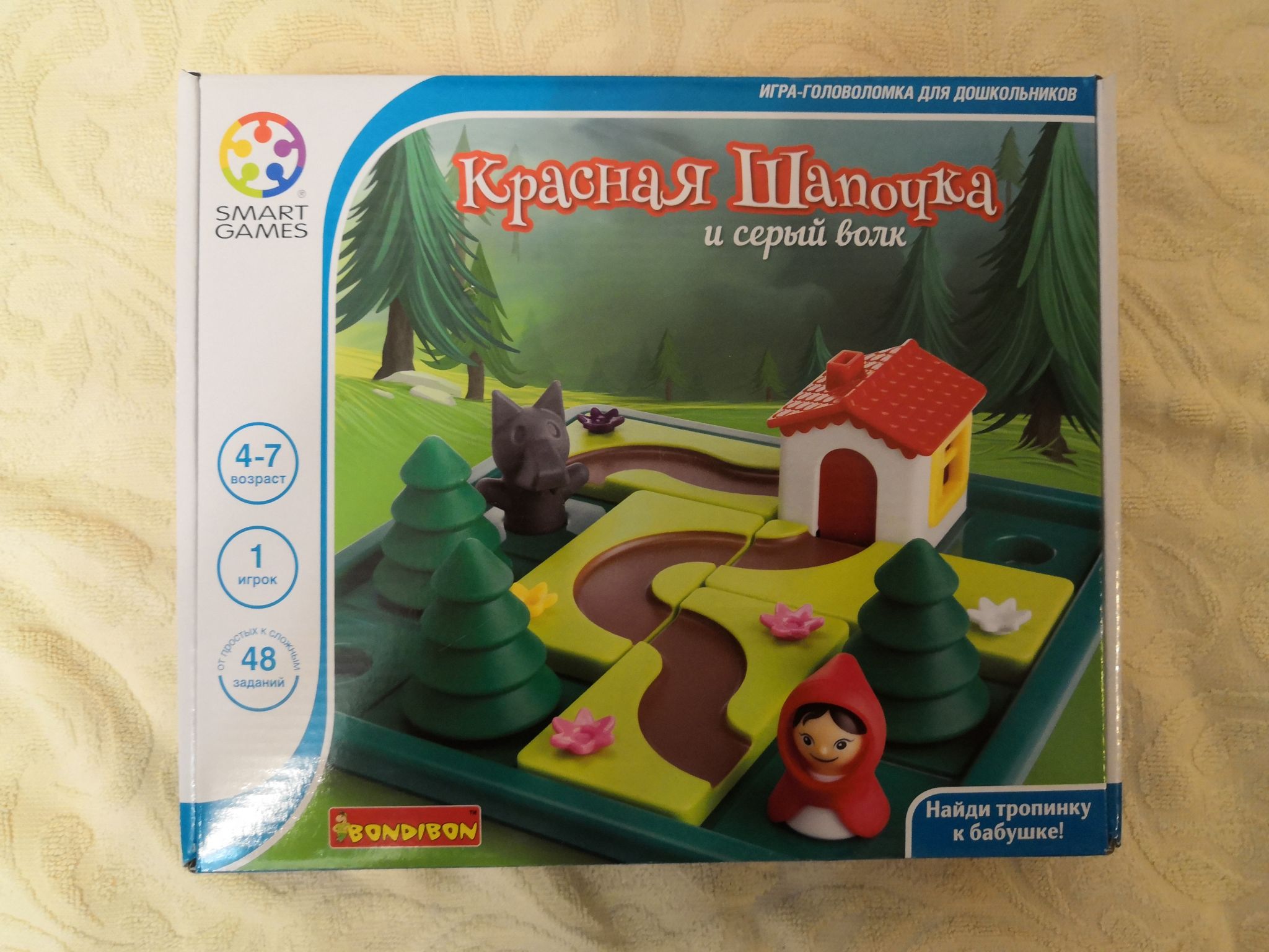 Игра-головоломка BONDIBON ВВ1879 Smart Games Красная Шапочка и серый волк —  купить в интернет-магазине ОНЛАЙН ТРЕЙД.РУ