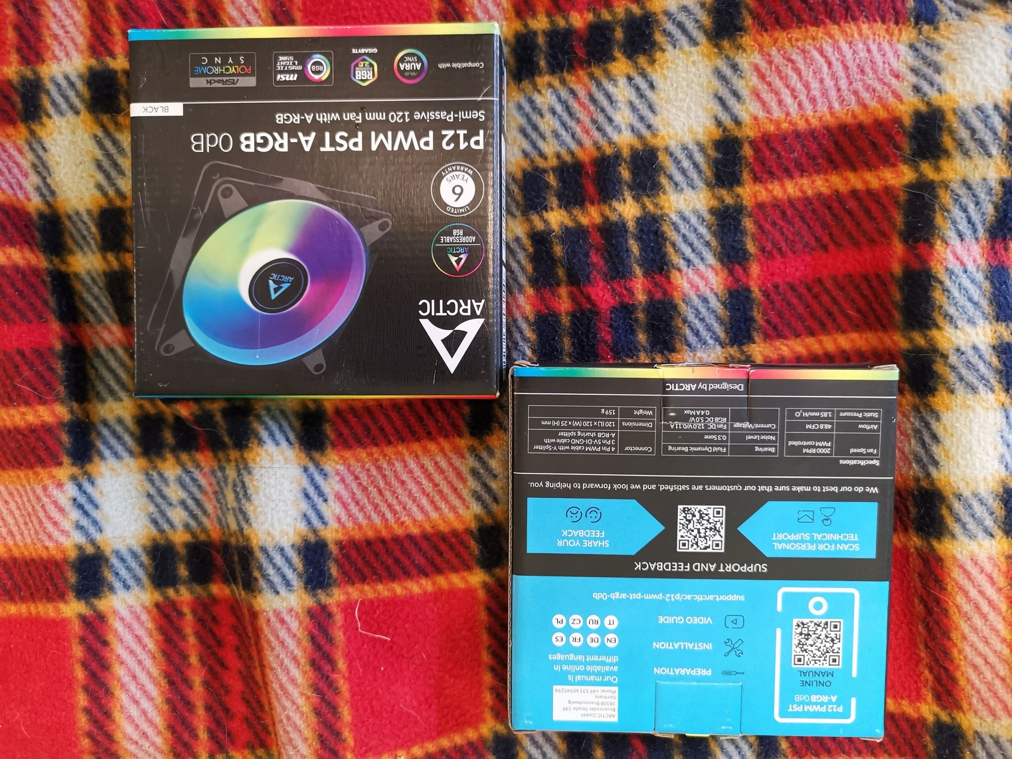 Вентилятор для корпуса ARCTIC P12 PWM PST A-RGB 0dB Black ACFAN00231A ...