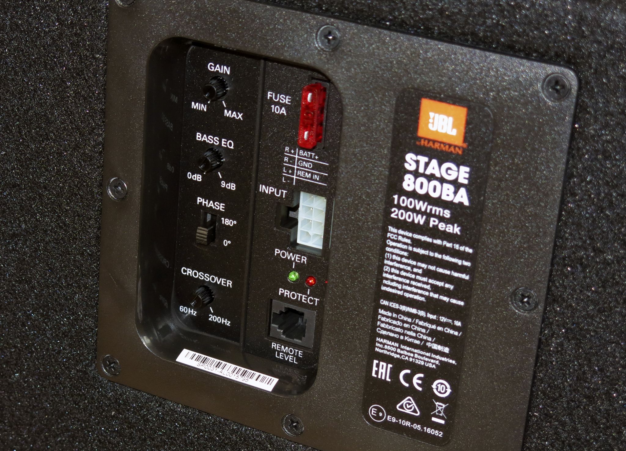 Jbl stage 800ba схема подключения