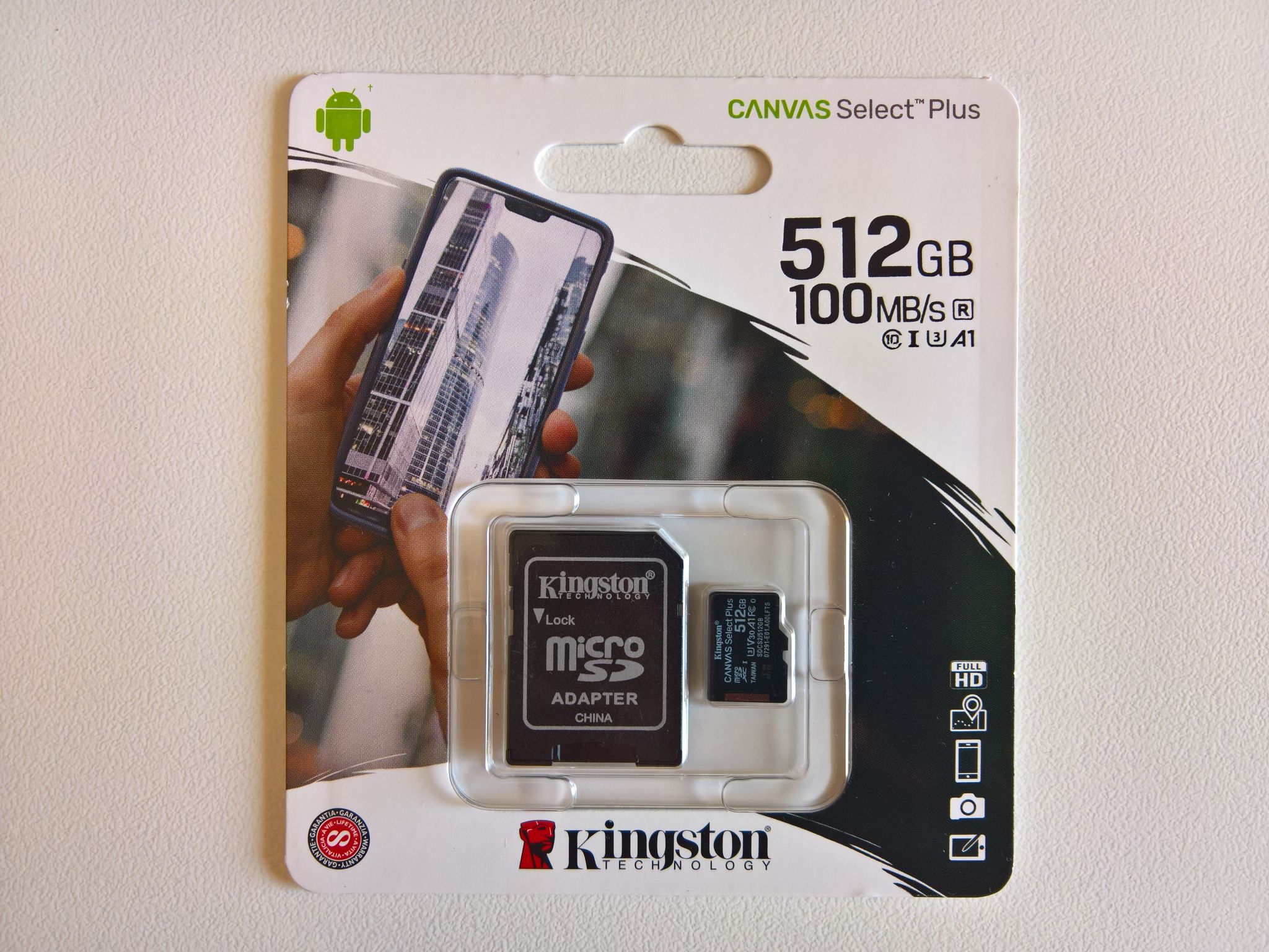 Карта памяти micro SDXC 512Gb Kingston Canvas Select Plus UHS-I U3 V30 A1 +  ADP (100/85 Mb/s) SDCS2/512GB — купить в интернет-магазине ОНЛАЙН ТРЕЙД.РУ