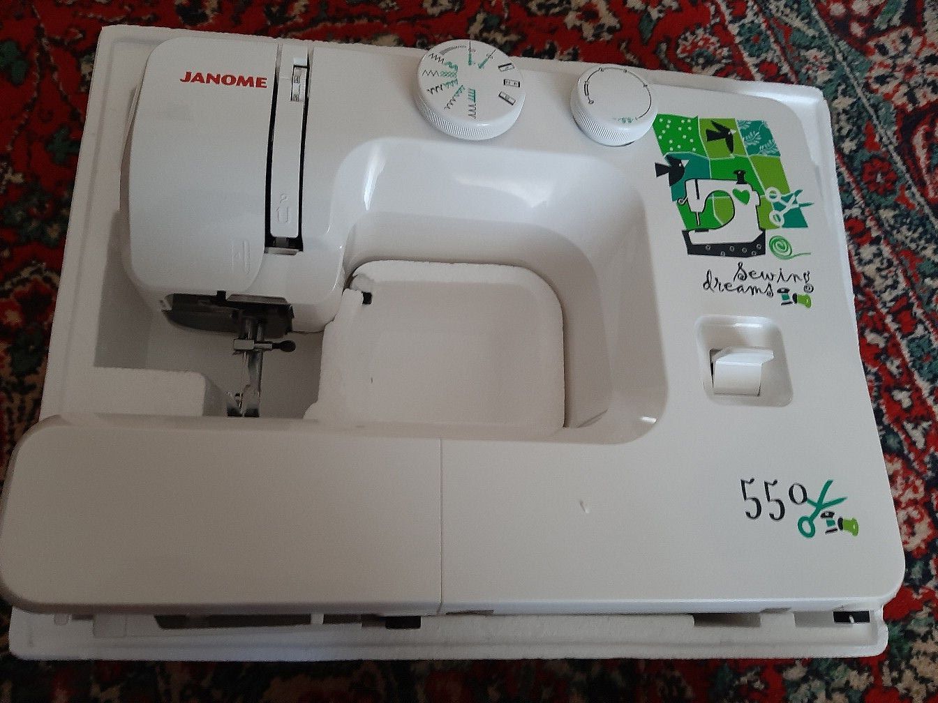 Швейная машина Janome 550 KNIT180093 — купить в интернет-магазине ОНЛАЙН  ТРЕЙД.РУ