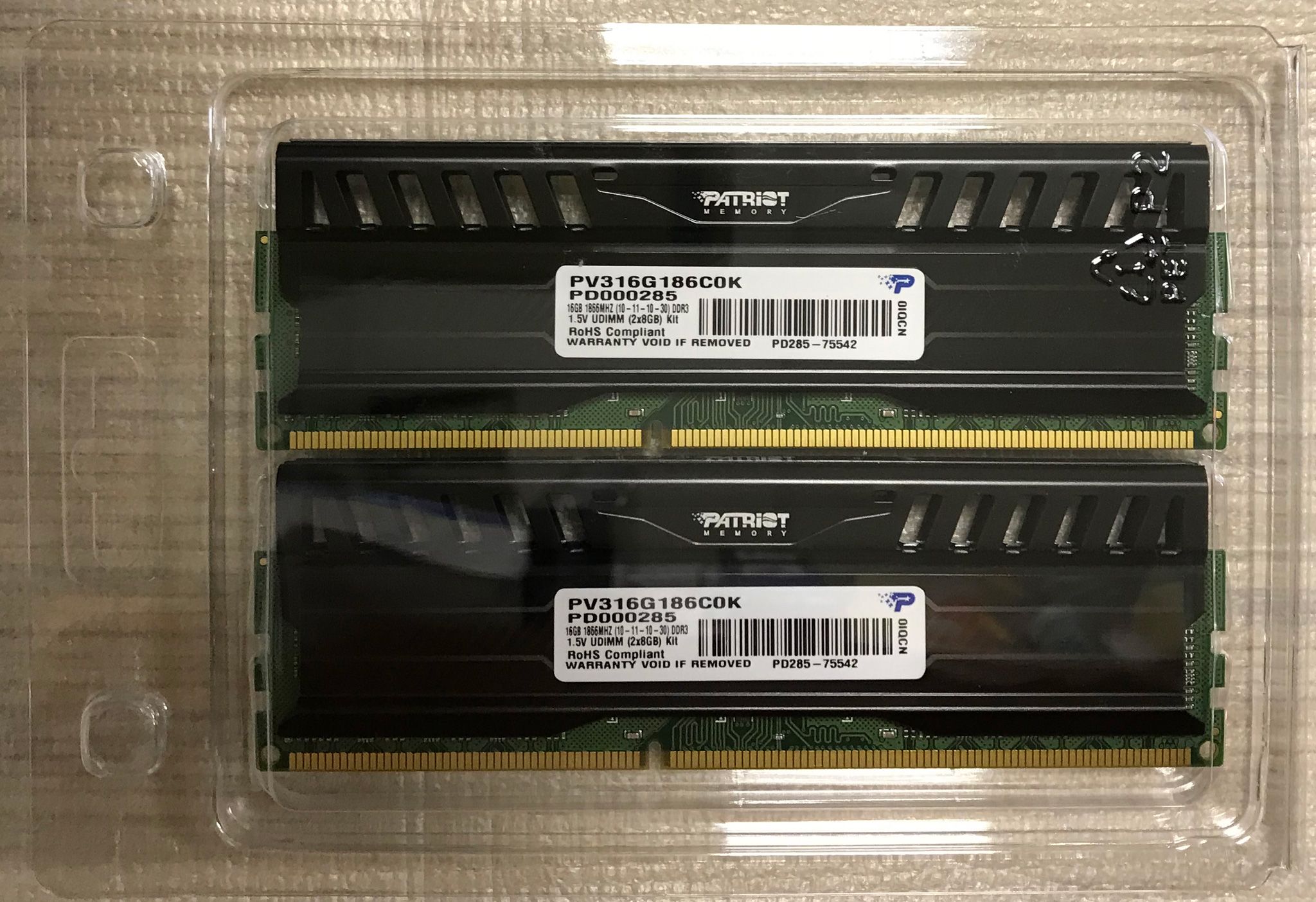Patriot Memory DDR3 16Gb 2x8Gb 1866MHz