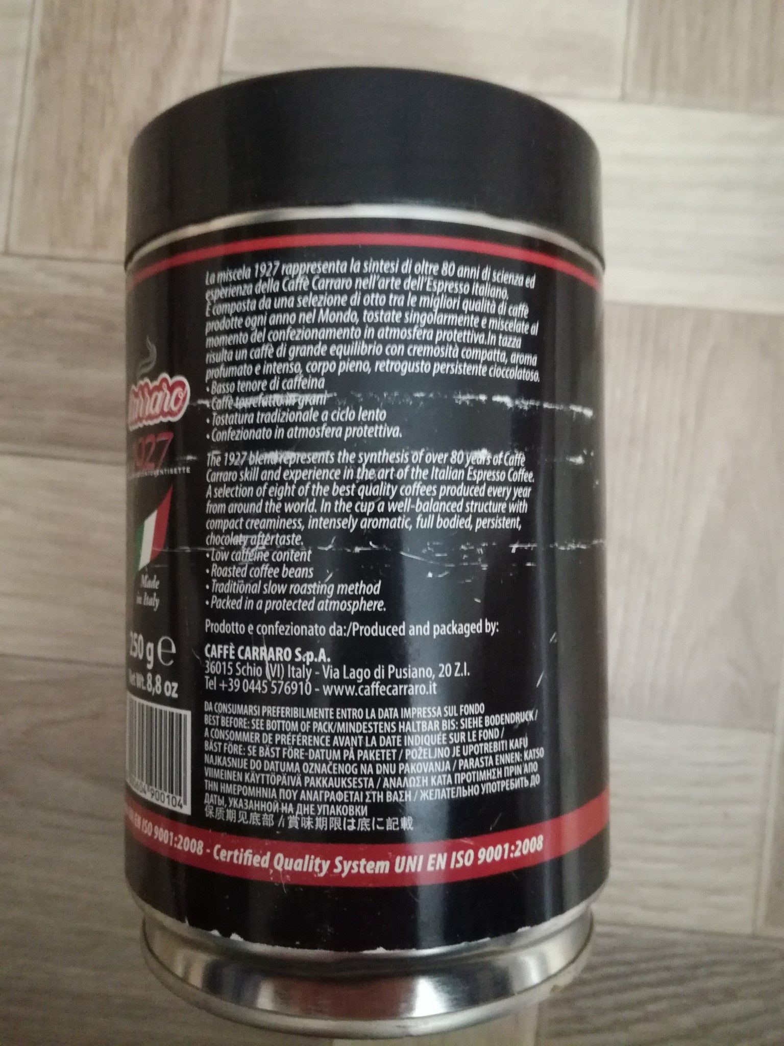 Кофе в зернах Carraro 1927 250 г 8000604900104 — купить по низкой цене ...