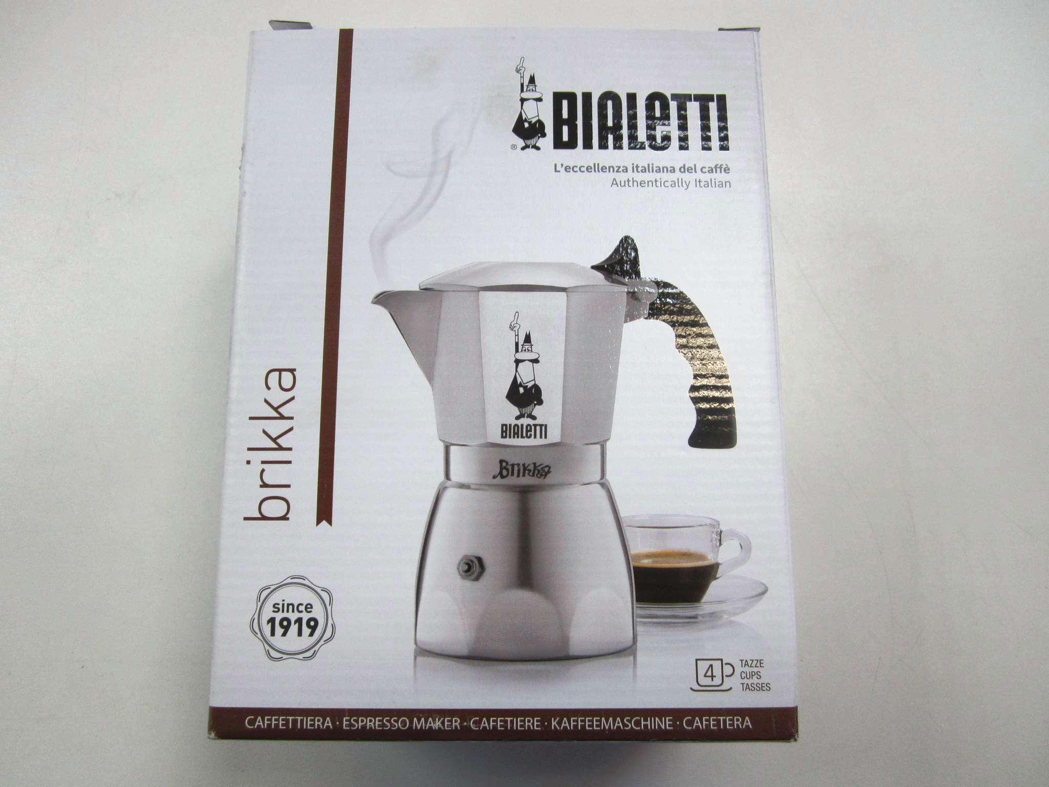 Bialetti 6188 Brikka Elite Espresso Maker, Silver 