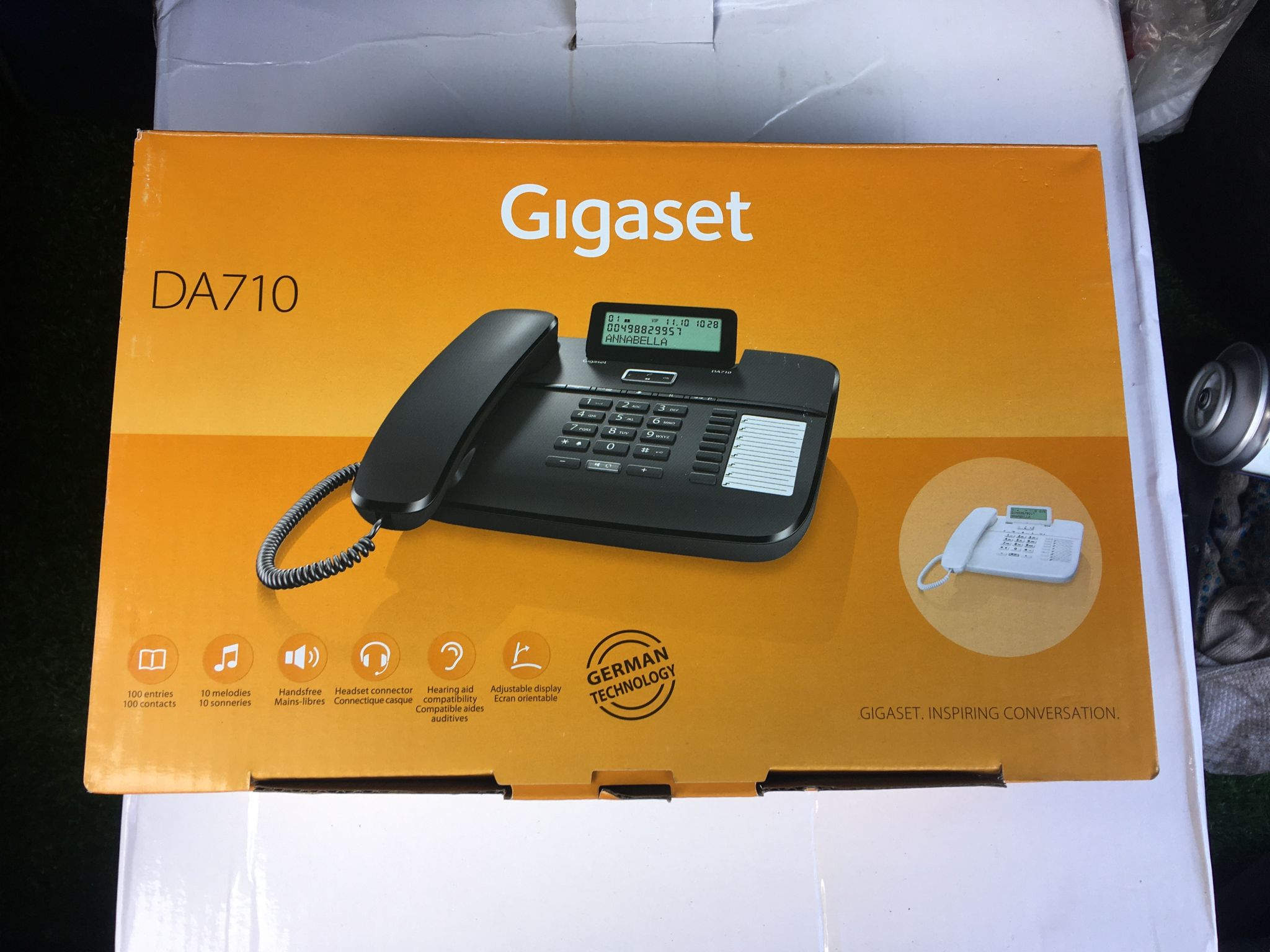 Проводной телефон GIGASET DA710 Black S30350-S213-S301 — купить по низкой  цене в интернет-магазине ОНЛАЙН ТРЕЙД.РУ