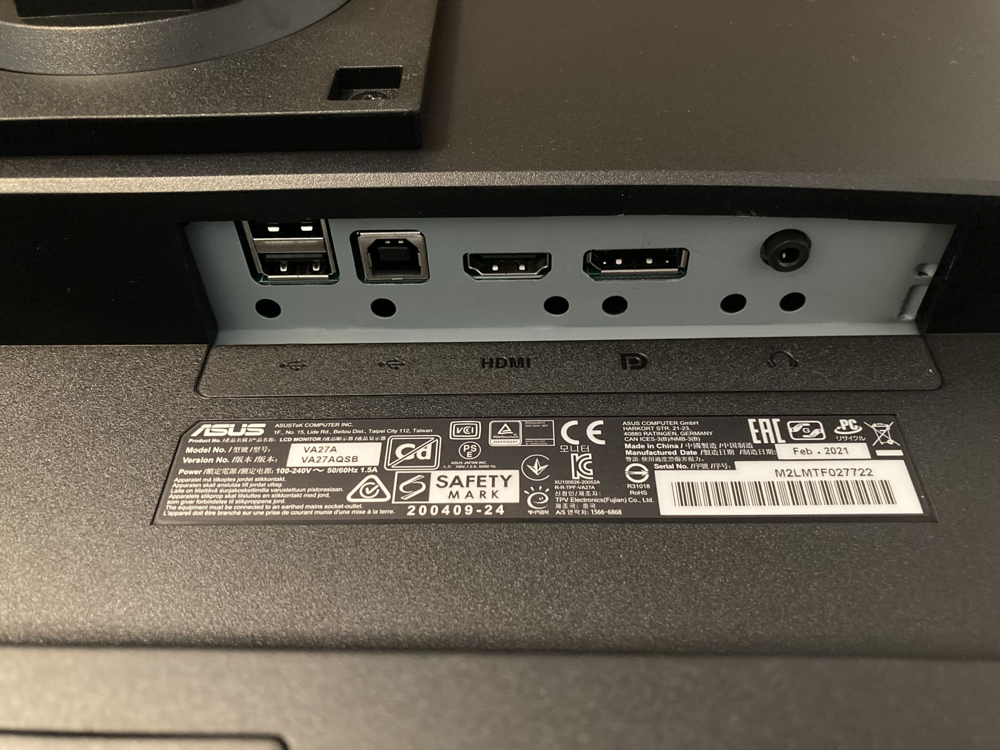 27 Монитор Asus Va27aqsb Купить