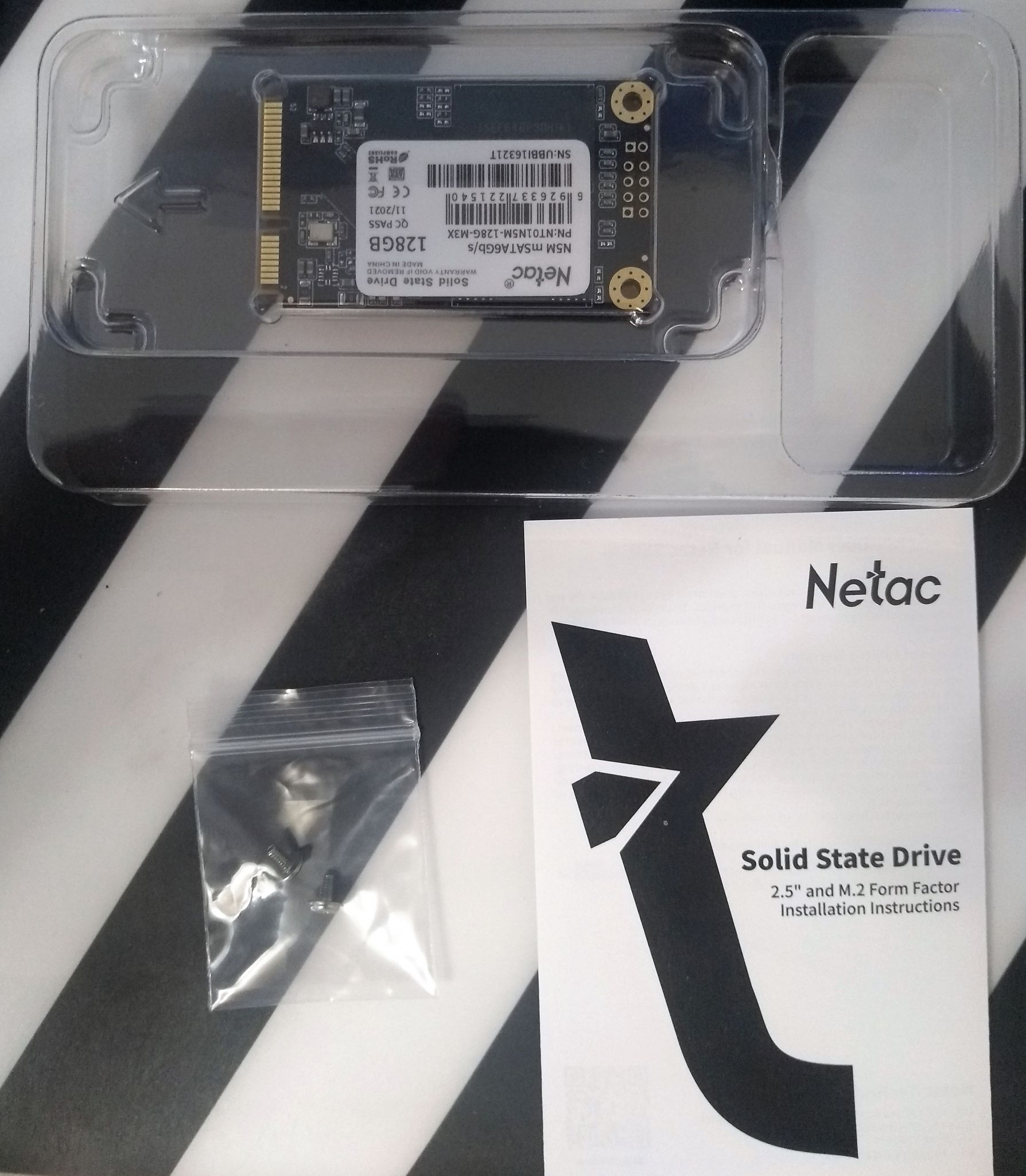 SSD диск NETAC mSATA N5M 128Gb 3D NAND NT01N5M-128G-M3X — купить в ...