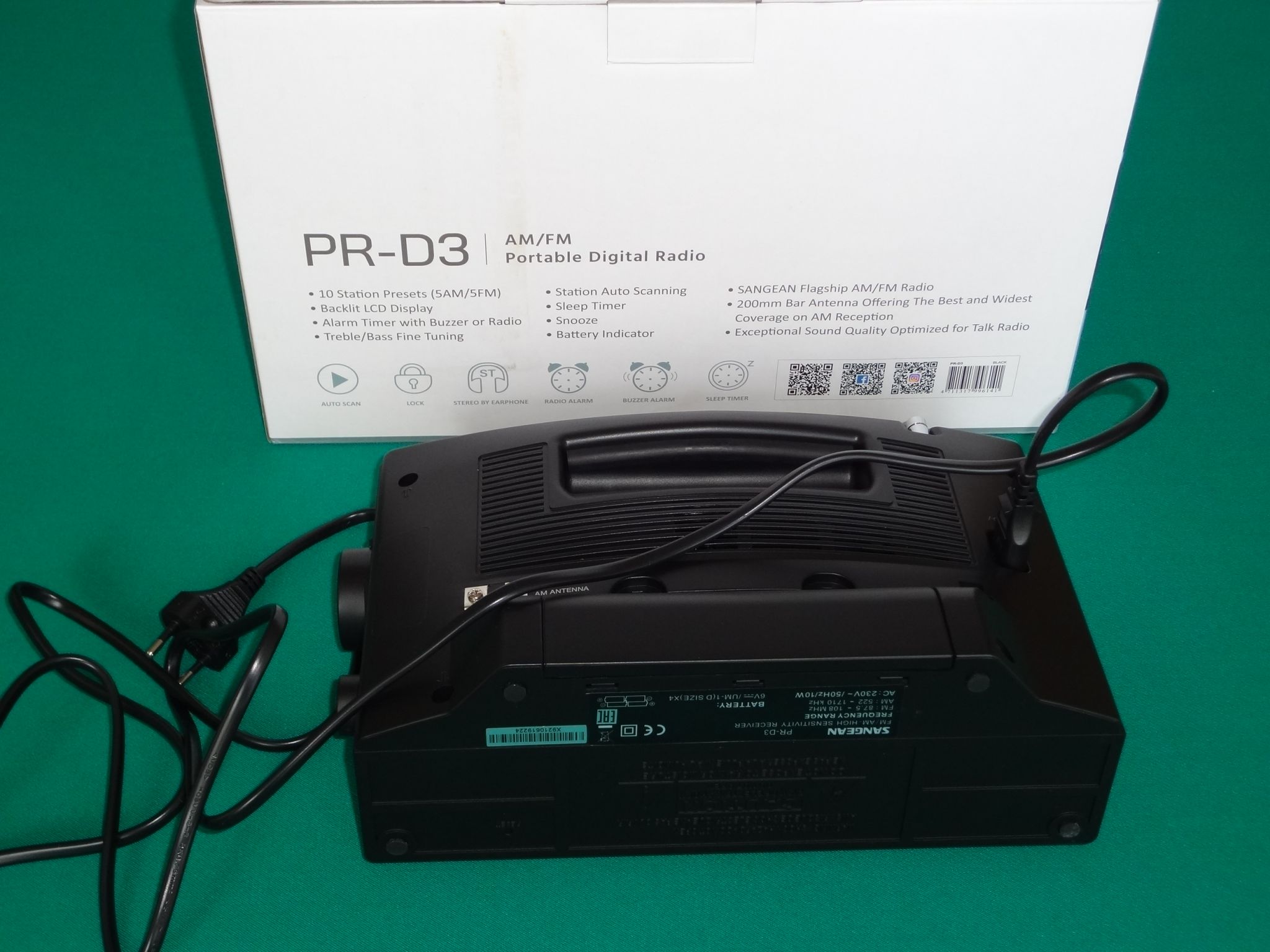 Радиоприемник SANGEAN PR-D3 (Black) — купить по низкой цене в интернет ...