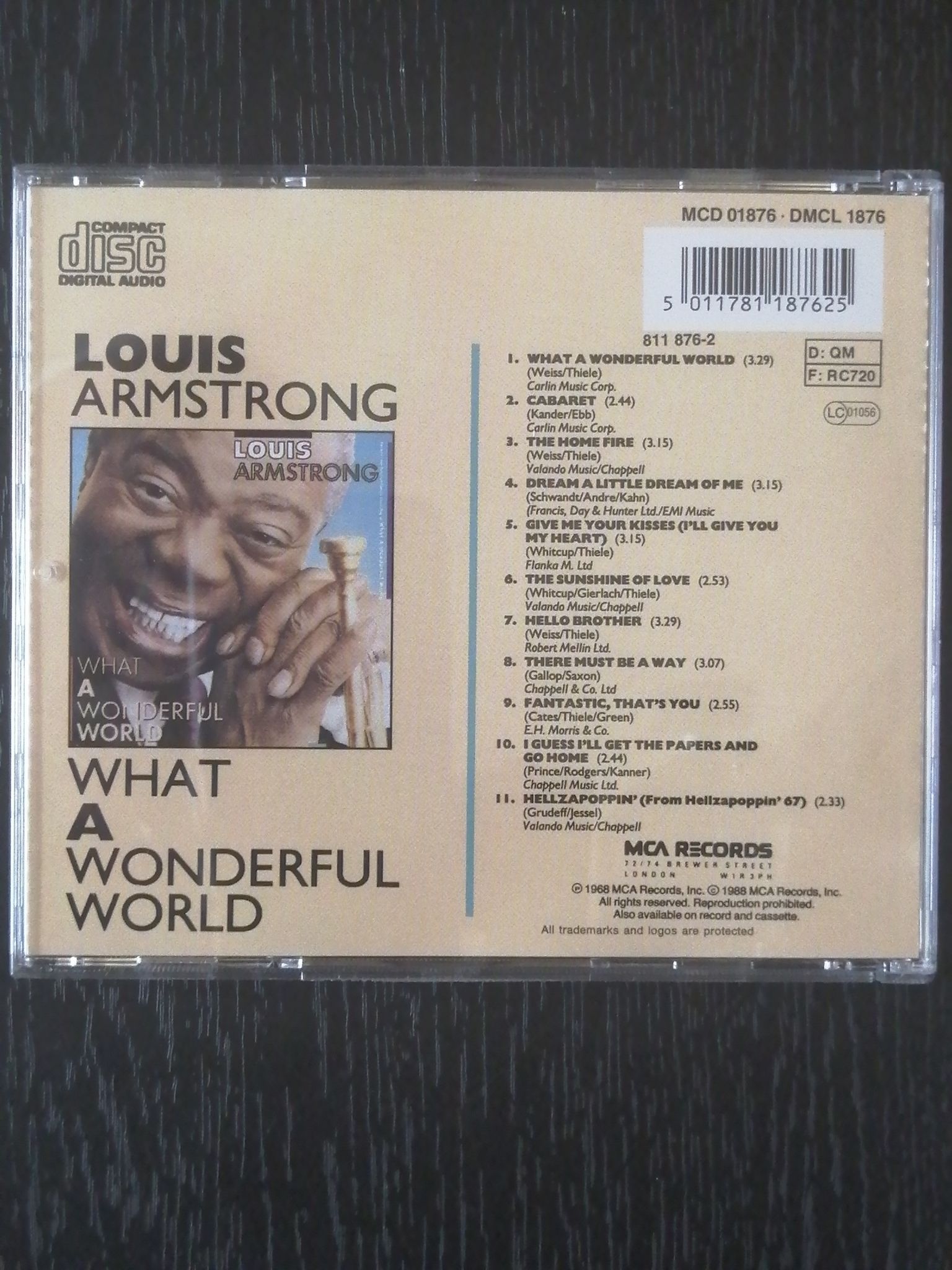 Компакт-диск Louis Armstrong - What A Wonderful World 5011781187625 ...