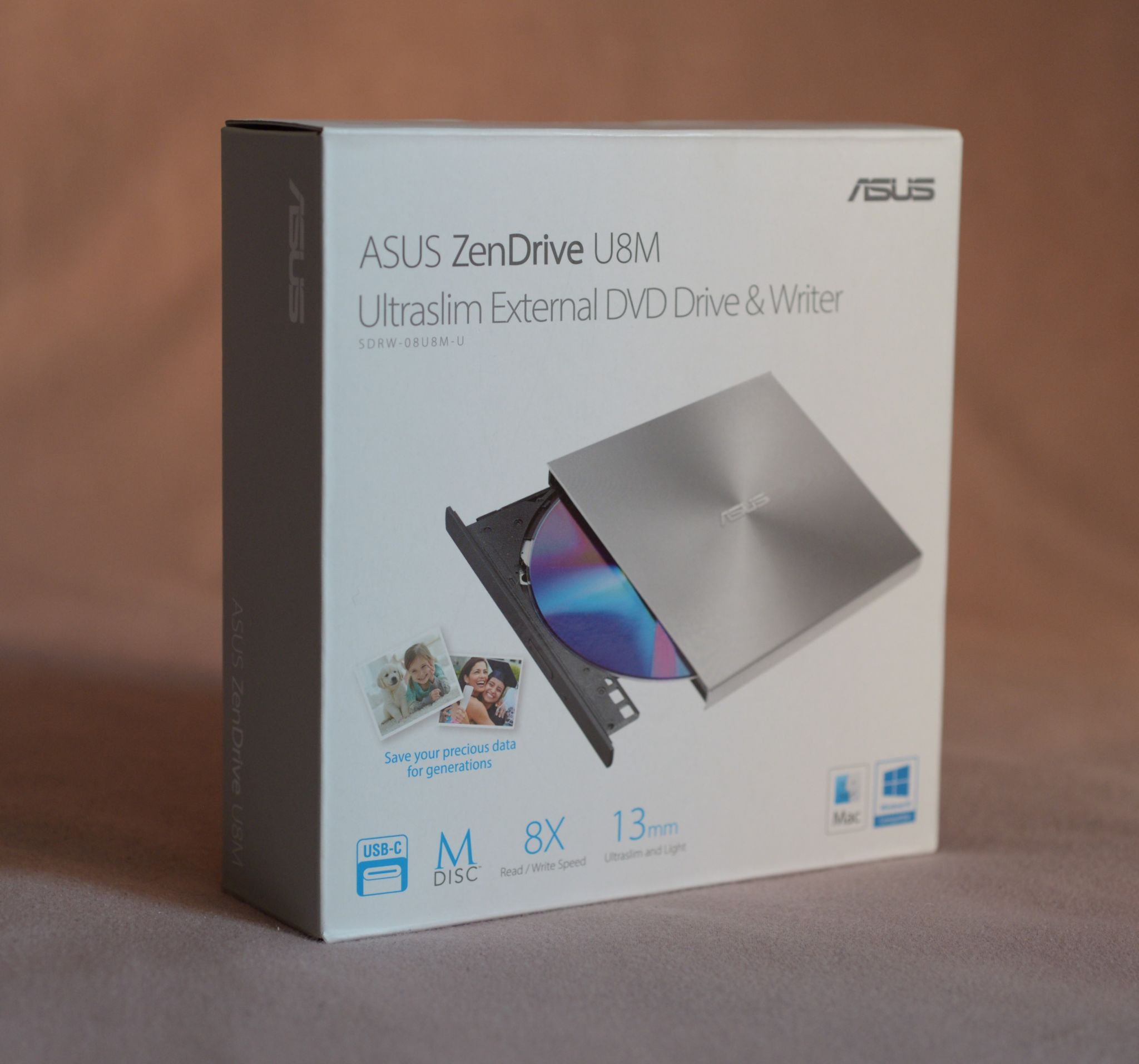 Внешний оптический привод ASUS SDRW-08U8M-U/SIL/G/AS/P2G USB Type-C ...