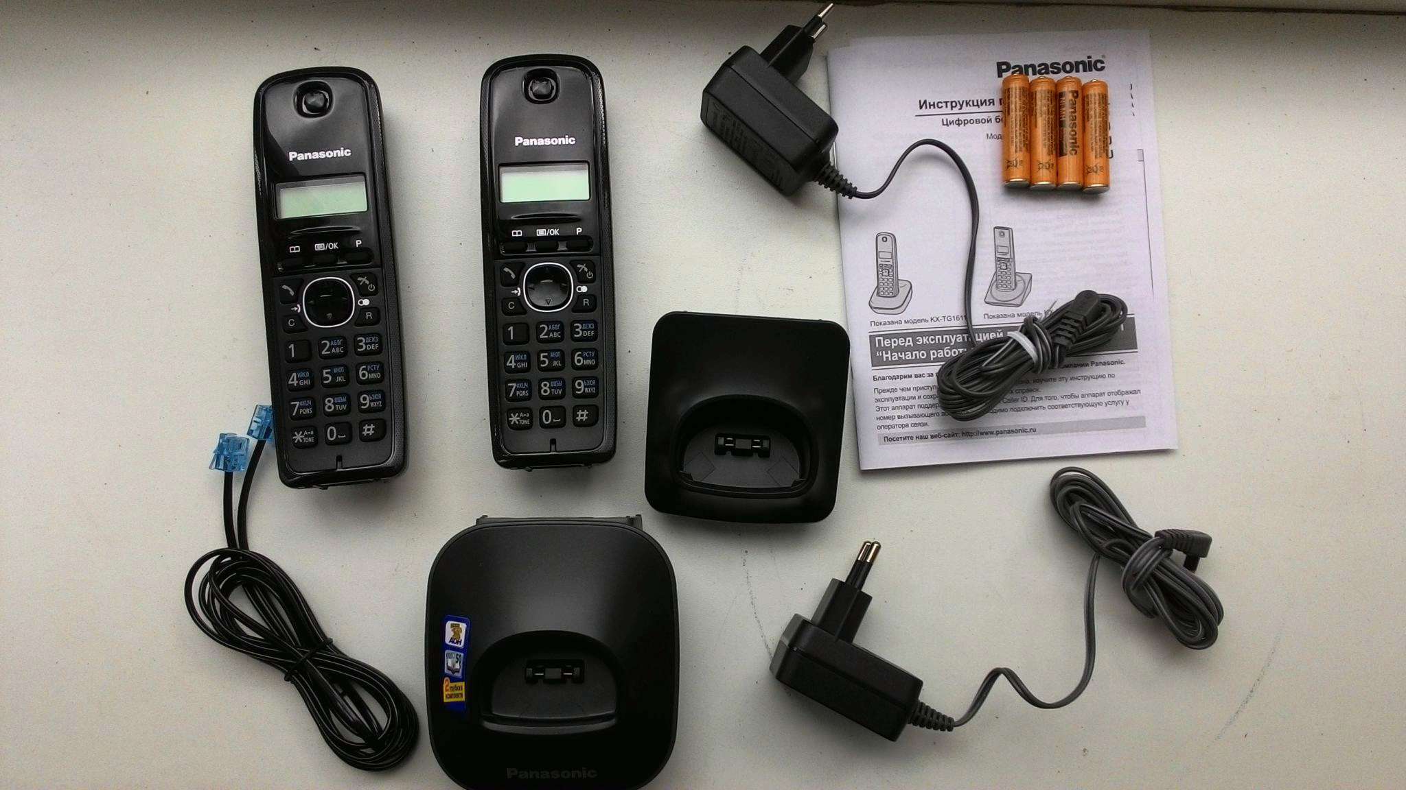 Радиотелефон PANASONIC KX-TG1612RUH — купить в интернет-магазине ОНЛАЙН ...