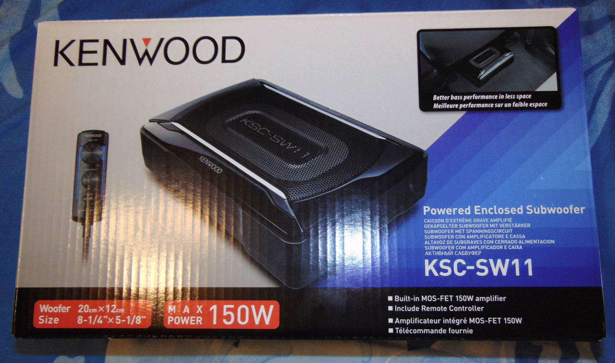 Автомобильные сабвуферы kenwood