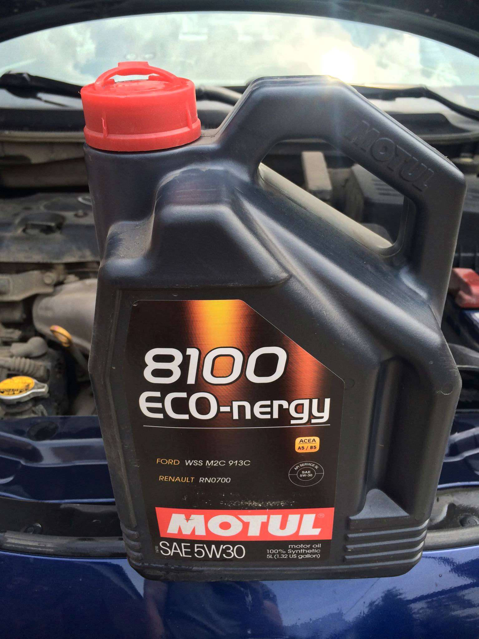 Моторное масло MOTUL 8100 Eco-nergy 5W-30 синтетическое 5 л 102898/ ...