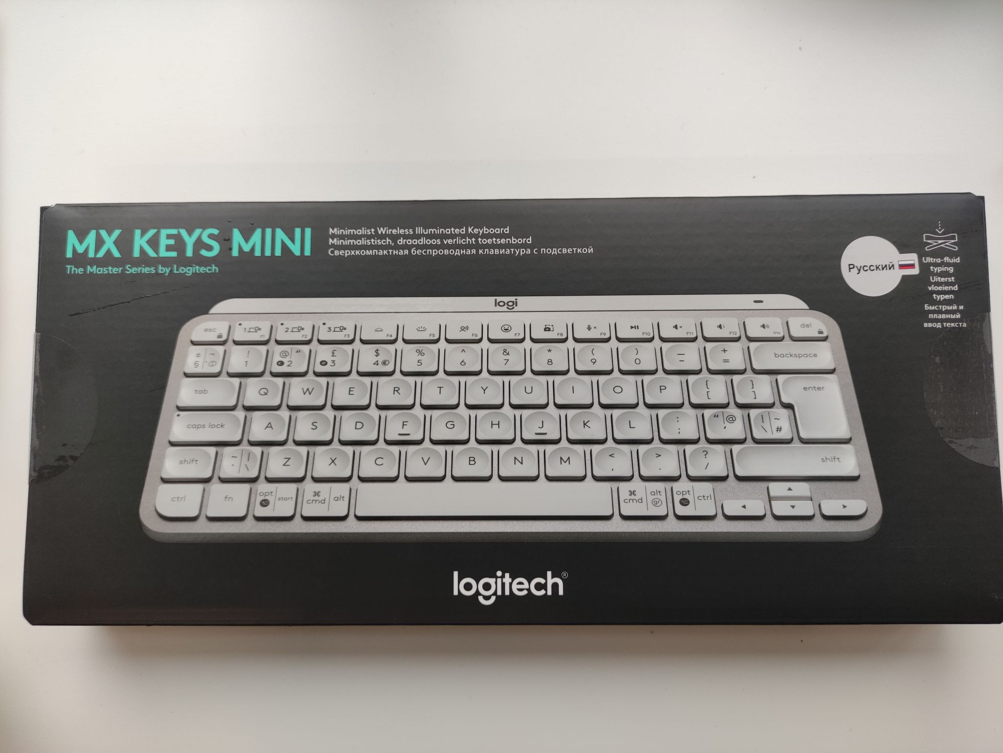 Компактная беспроводная клавиатура с подсветкой Logitech MX Keys Mini с ...
