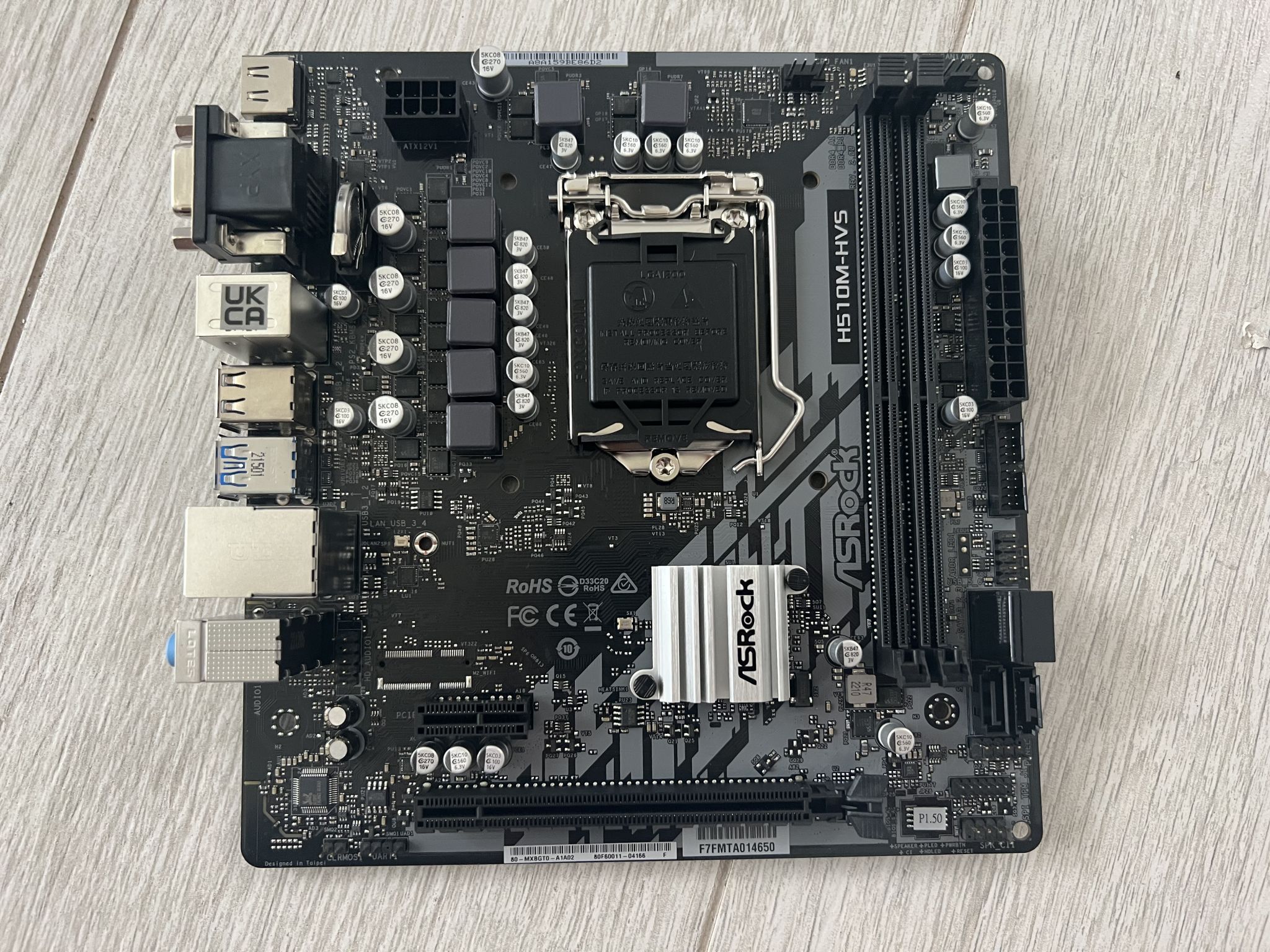 Материнская плата ASROCK H510M-HVS R2.0 (LGA1200, mATX) (H510M-HVS R2.0 ...