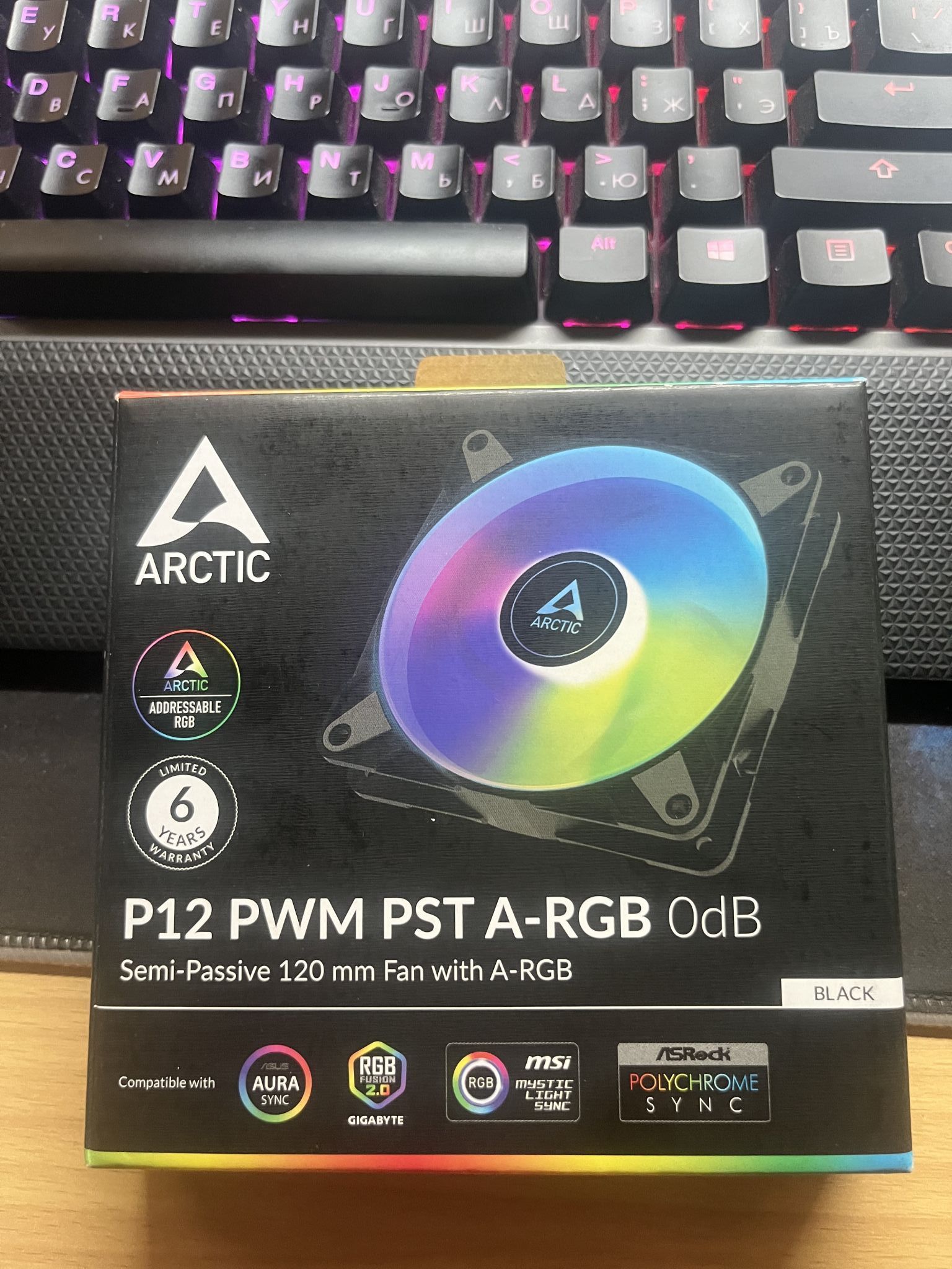 Вентилятор для корпуса ARCTIC P12 PWM PST A-RGB 0dB Black ACFAN00231A ...