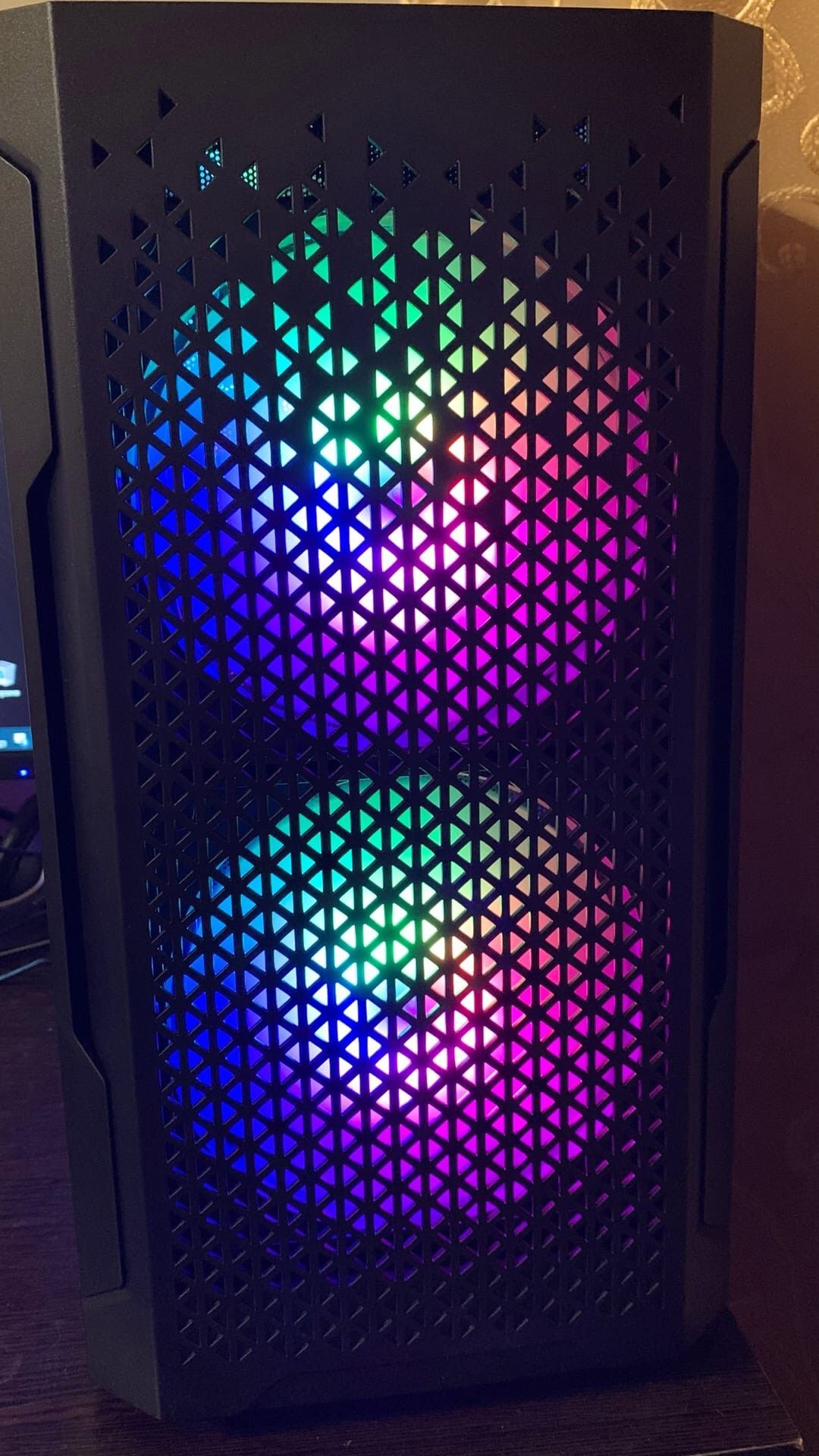 Корпус Powercase Mistral Micro Z3B Mesh LED, черный (CMIMZB-L3 ...