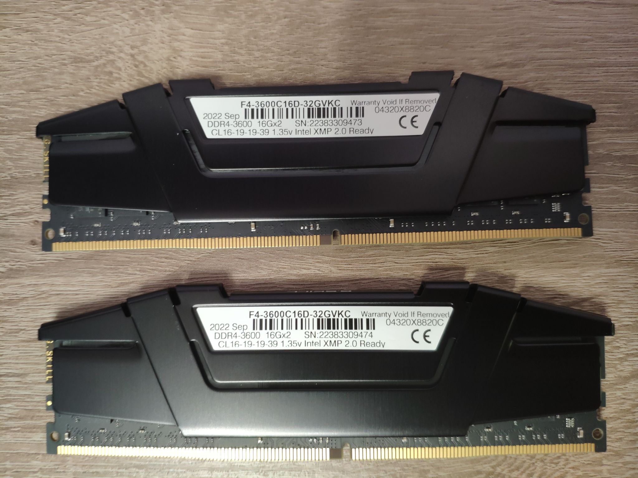 Оперативная память DDR4 G.Skill Ripjaws V 32GB (2x16GB kit
