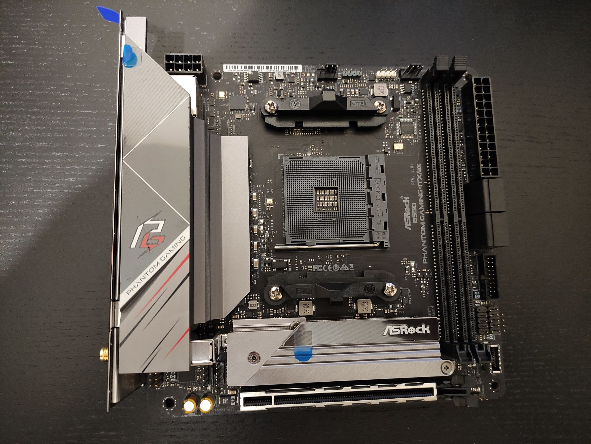 Материнская плата ASROCK B550 PHANTOM GAMING-ITX/AX (AM4, Mini-ITX ...