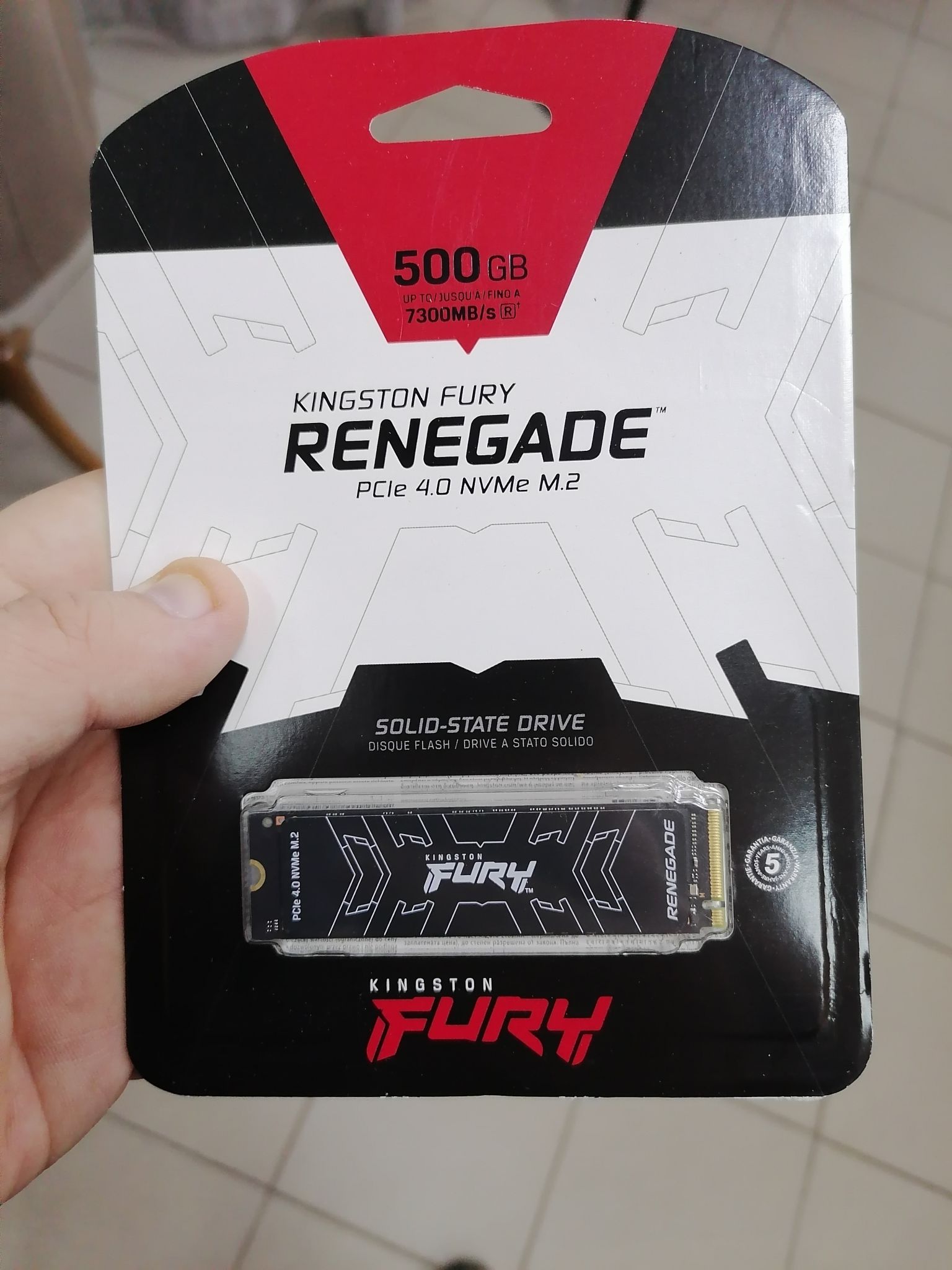 Ssd накопитель kingston fury renegade m 2