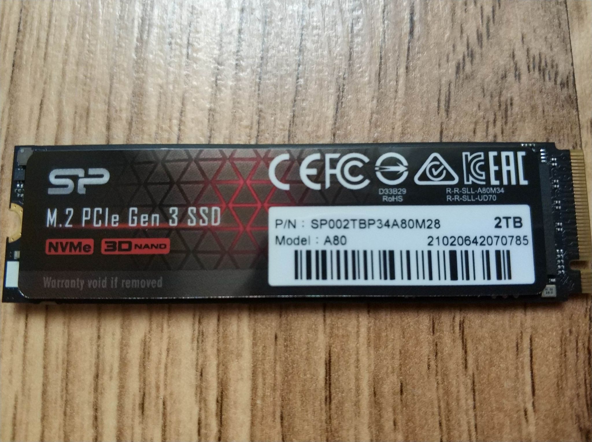 SSD диск SILICON POWER A80 2000GB PCIe 3.0 x4 3D NAND (SP002TBP34A80M28 ...