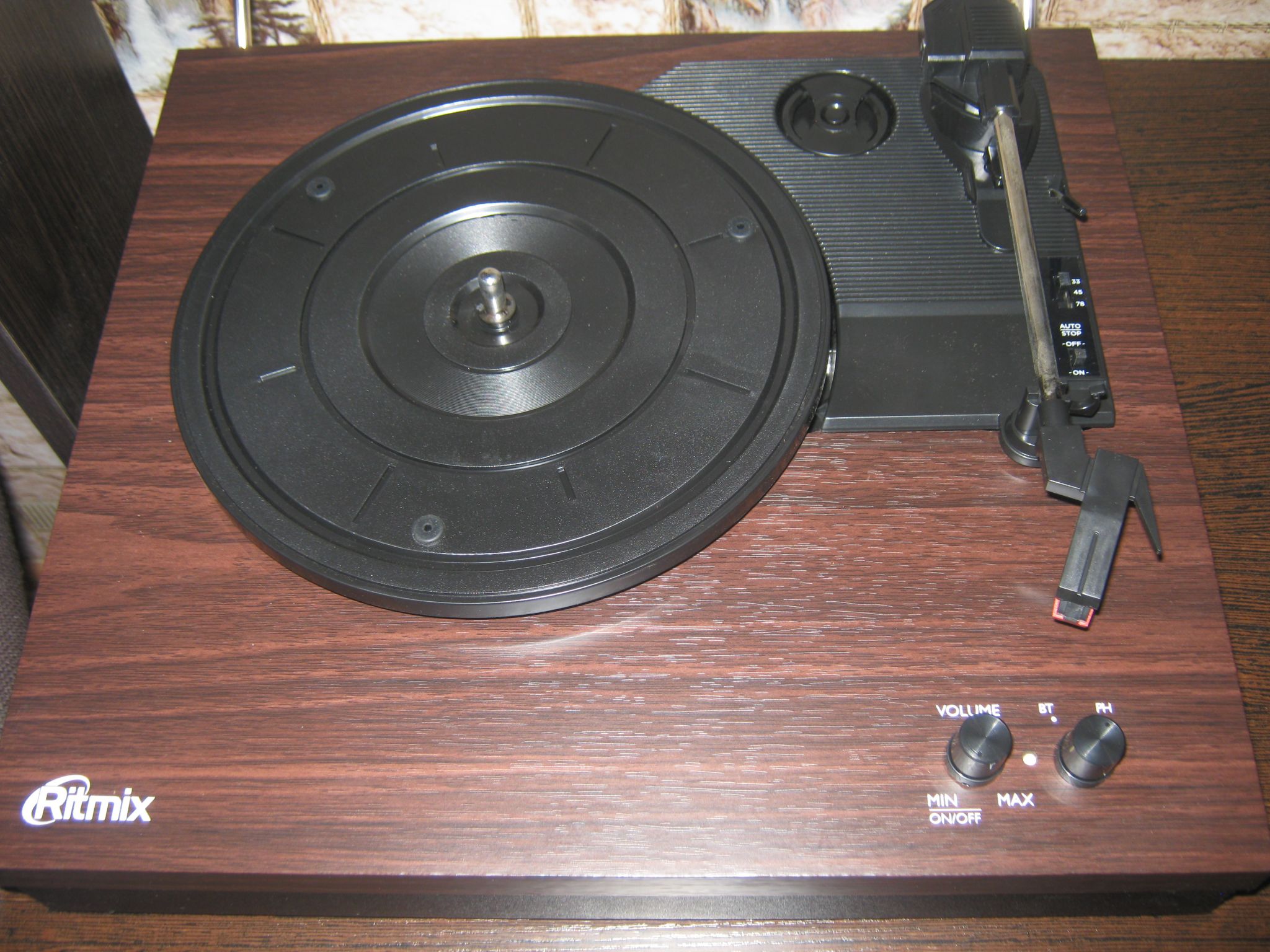 Виниловый проигрыватель RITMIX LP-340B Dark wood — купить по низкой ...