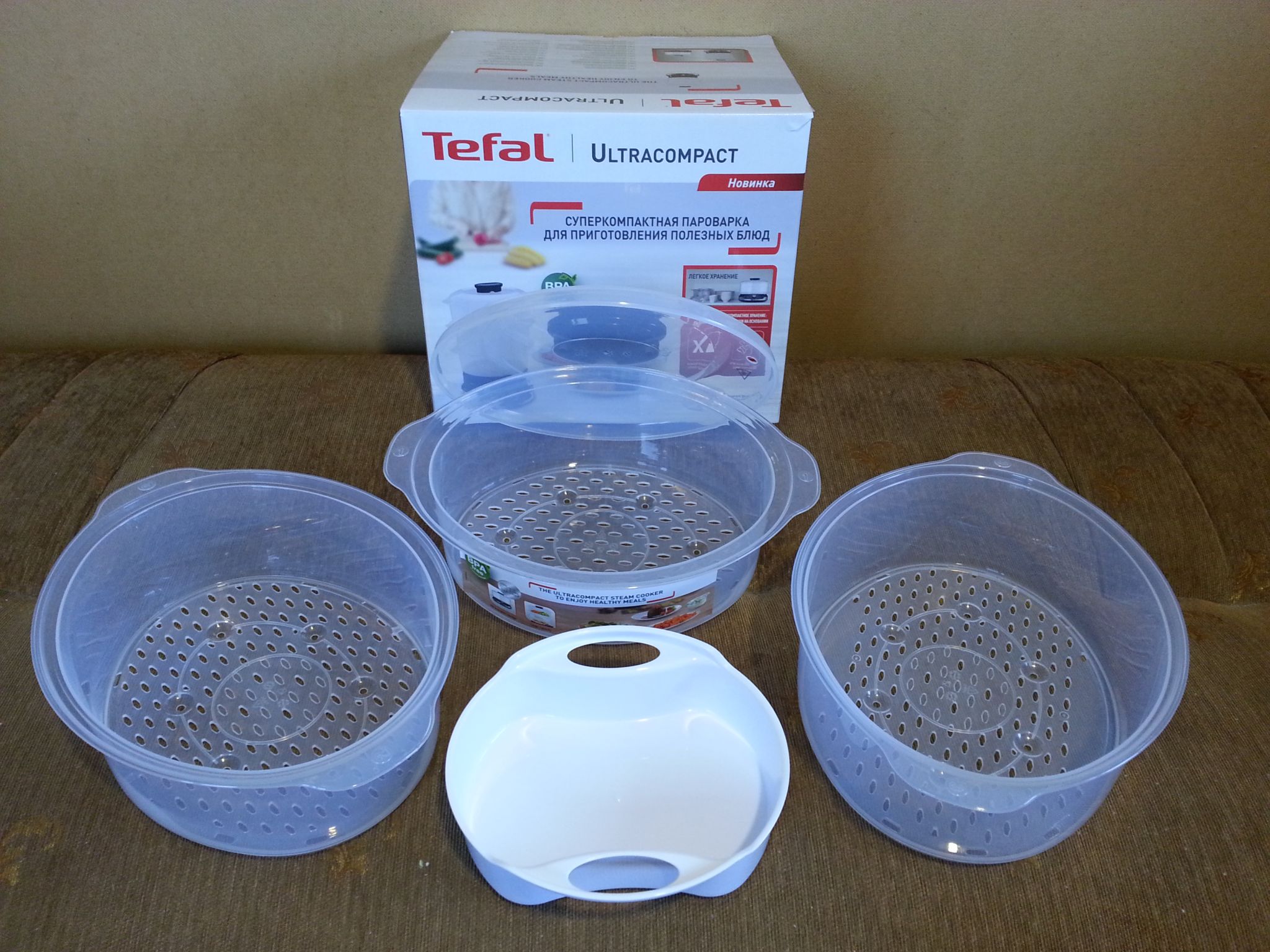 Пароварка Tefal Ultra Compact VC204810 — купить в интернет-магазине ...