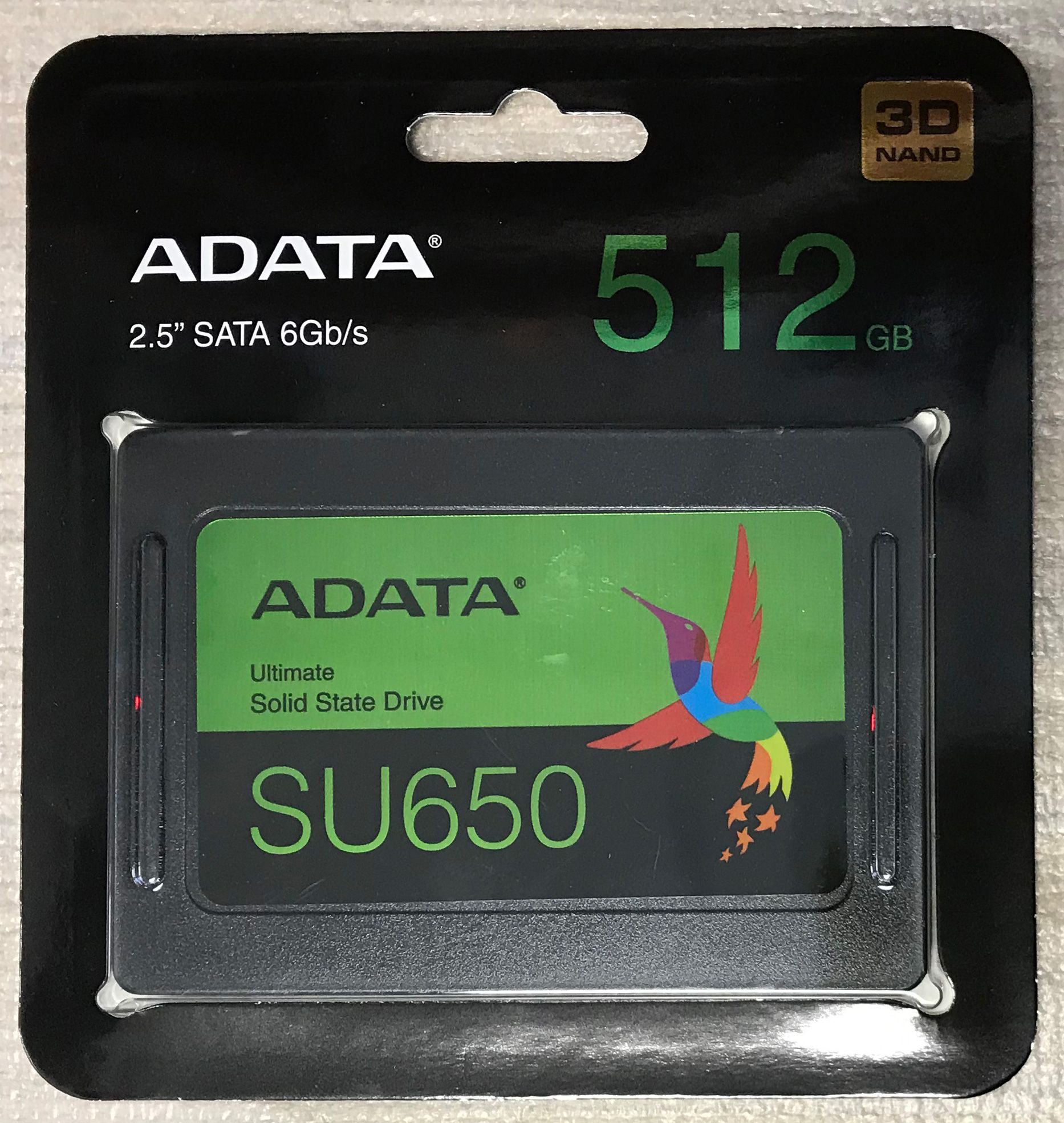 Накопитель SSD ADATA SU650 512Gb SATA III 3D TLC 2.5 (ASU650SS-512GT-R ...