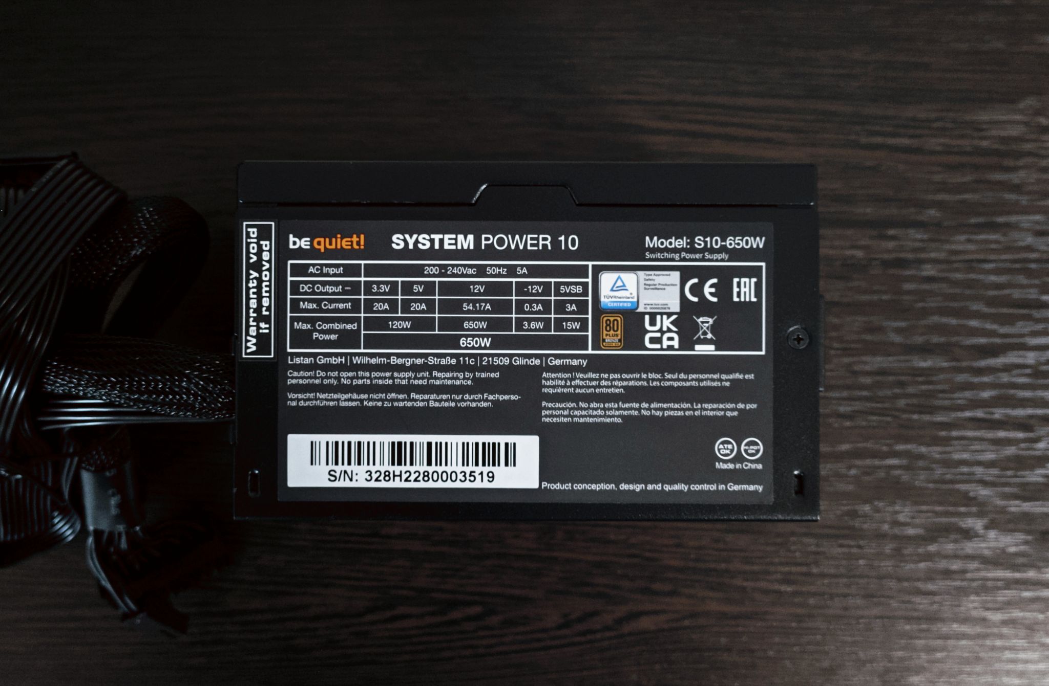 Be quiet system power 10