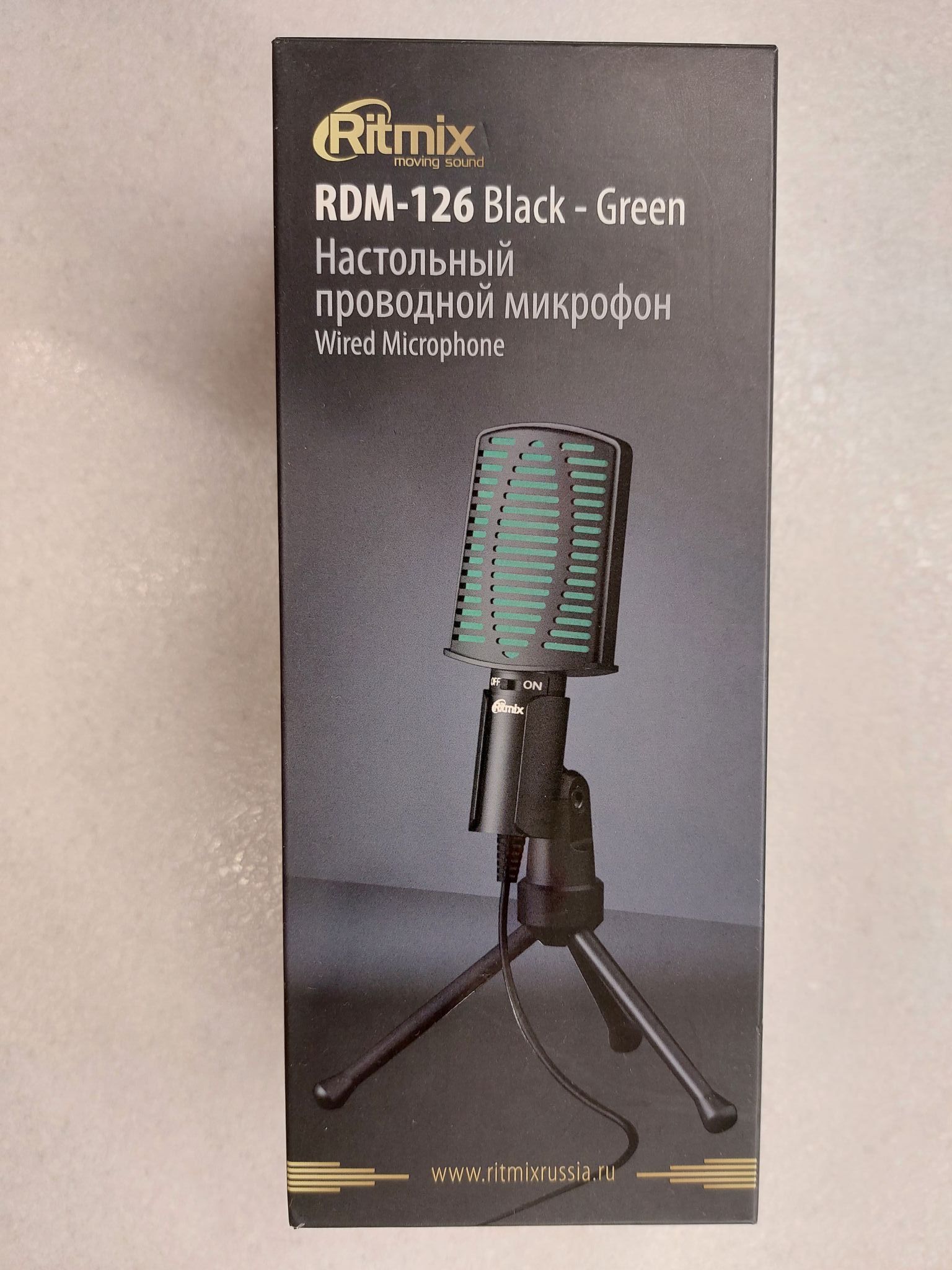 Микрофон Ritmix RDM-126, черный-зеленый RITMIX RDM-126 Black-Green — купить  в интернет-магазине ОНЛАЙН ТРЕЙД.РУ