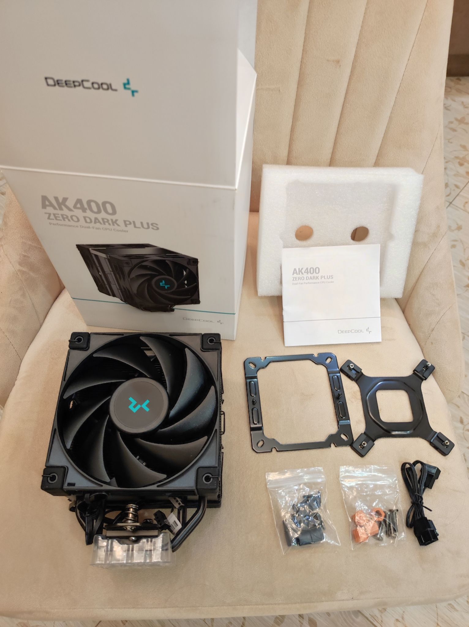 Кулер для процессора DEEPCOOL AK400 ZERO DARK PLUS — купить в интернет ...