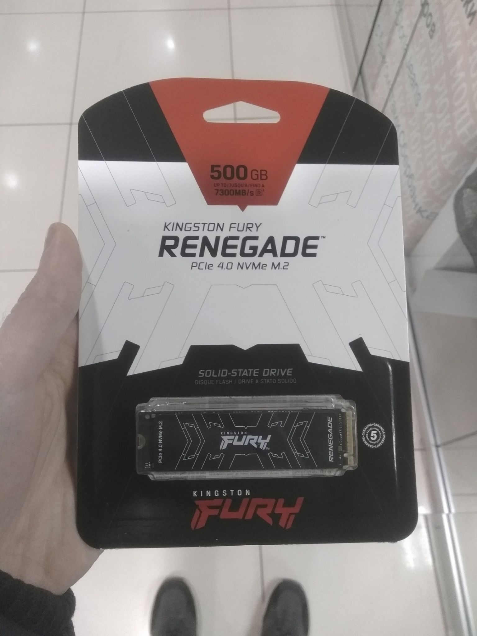 Ssd накопитель kingston fury renegade m 2