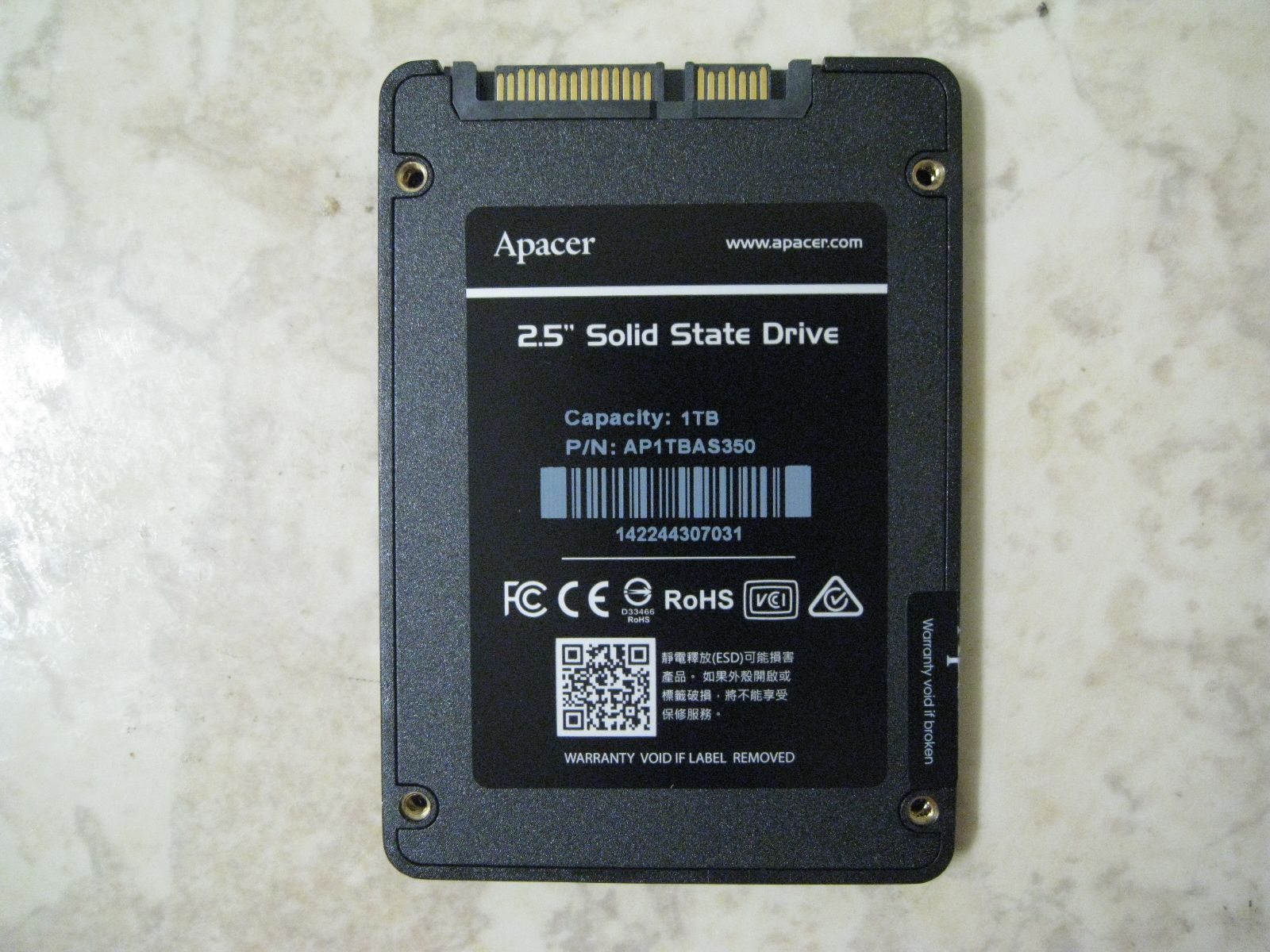 SSD диск Apacer 2.5 1024Гб SATA (AP1TBAS350-1) — купить в интернет-магазине  ОНЛАЙН ТРЕЙД.РУ