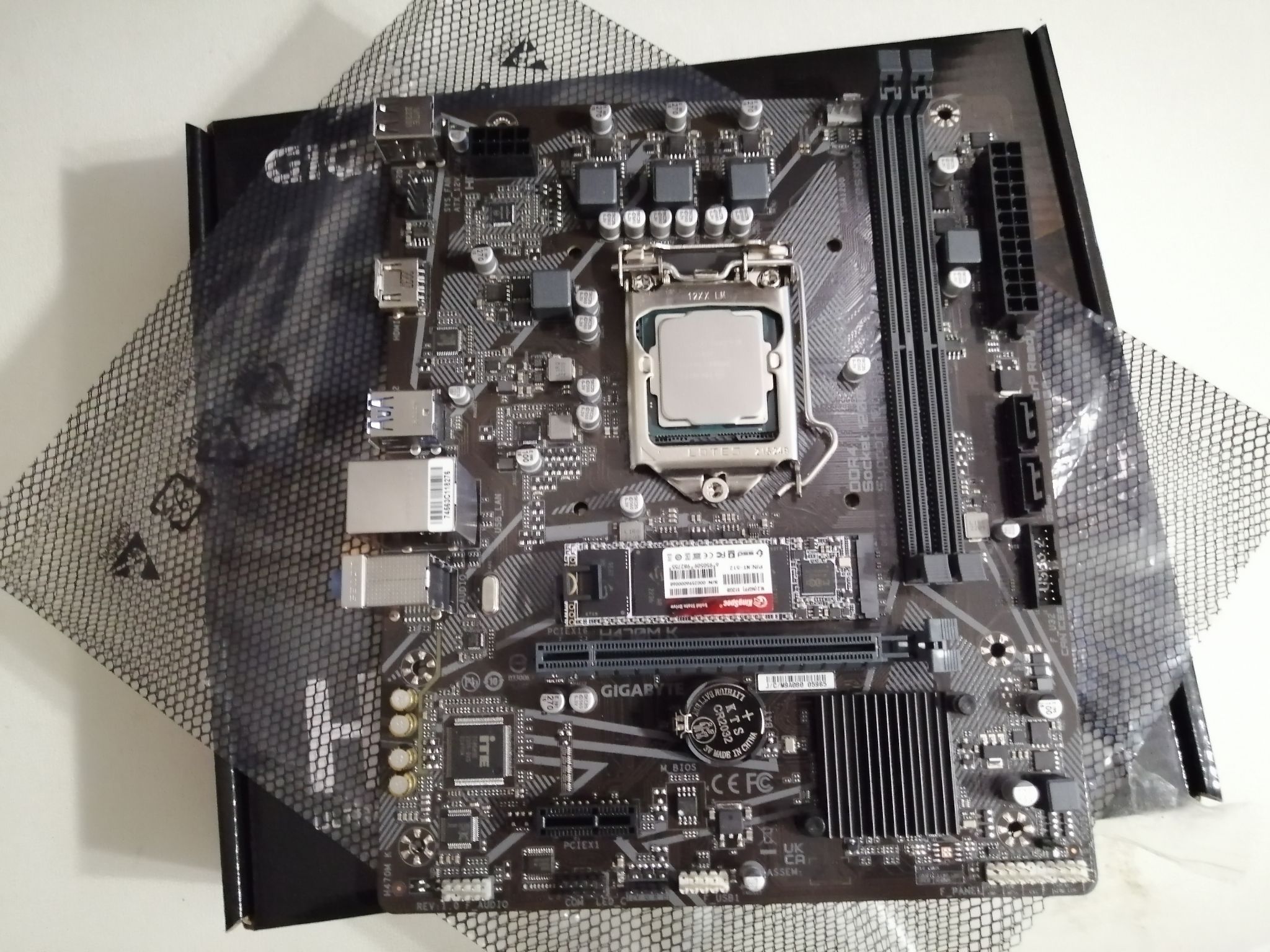 Материнская плата GIGABYTE H470M-K (LGA 1200, mATX) H470M K — купить по ...