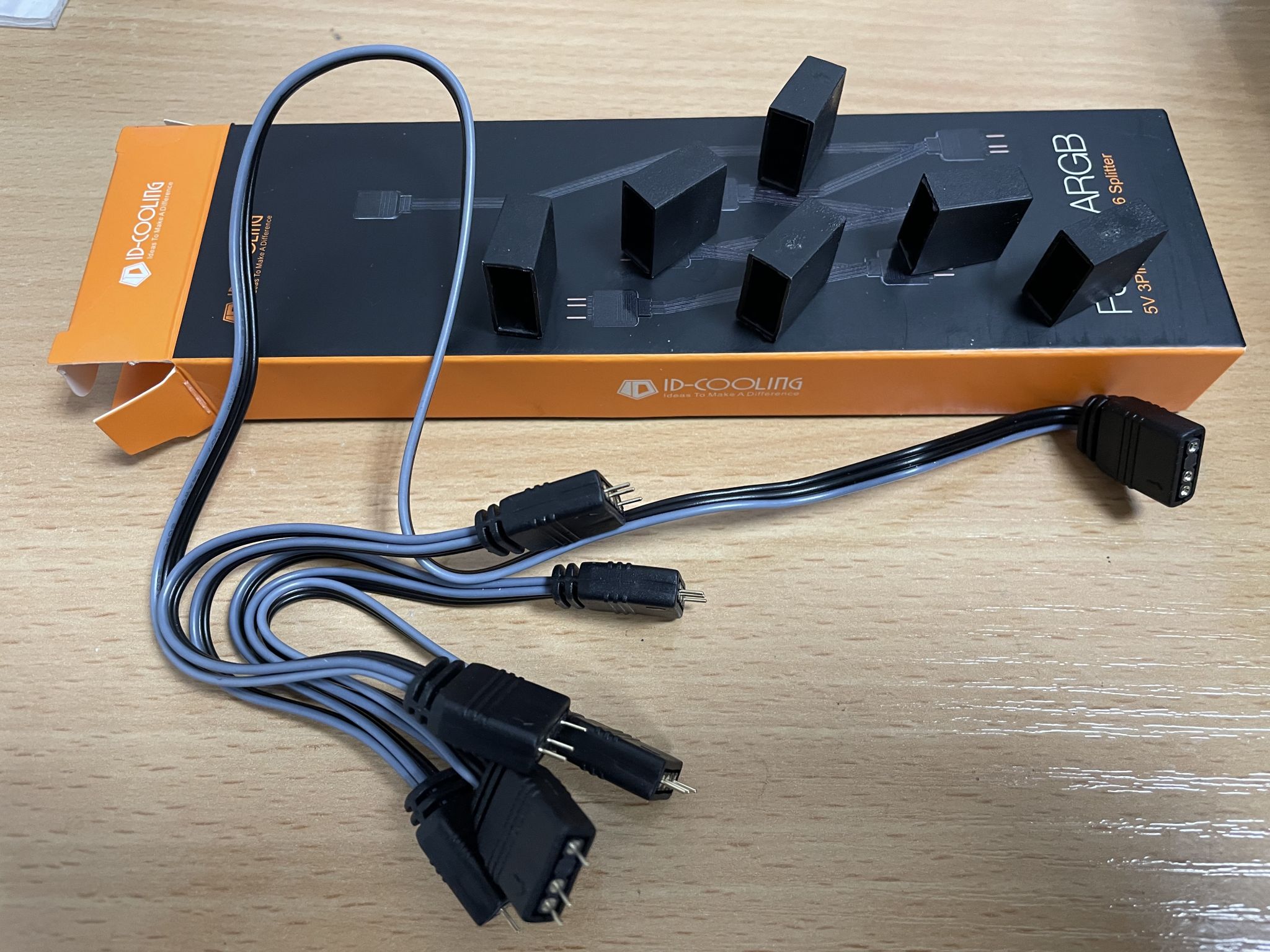 Fs 6 Splitter Кабель-разветвитель ID-COOLING FS-06 ARGB 1-6 Splitter — купить по ...