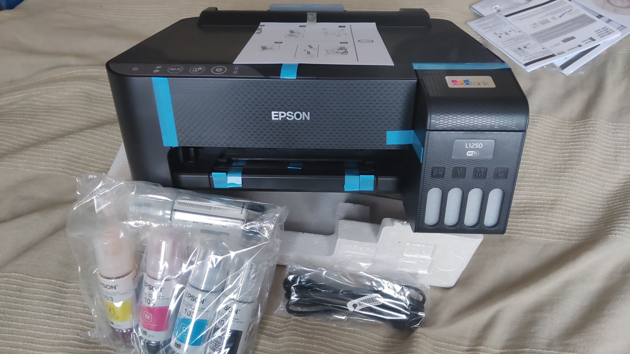 Принтер Epson L1250 C11CJ71403/C11CJ71402 — купить по низкой цене в  интернет-магазине ОНЛАЙН ТРЕЙД.РУ