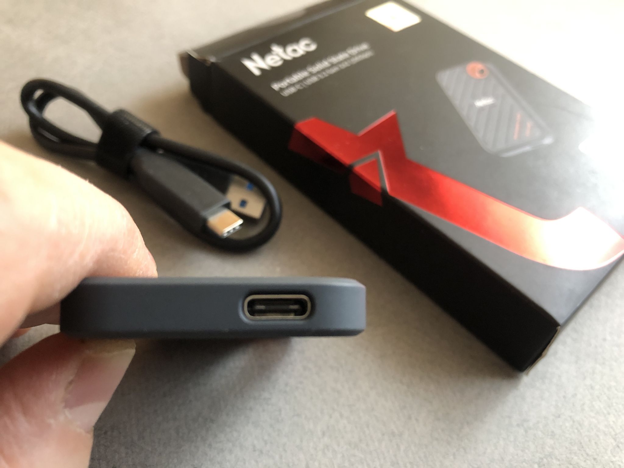 Внешний накопитель SSD Netac ZX20 1Tb USB 3.2 Gen 2 Type-C NT01ZX20 ...