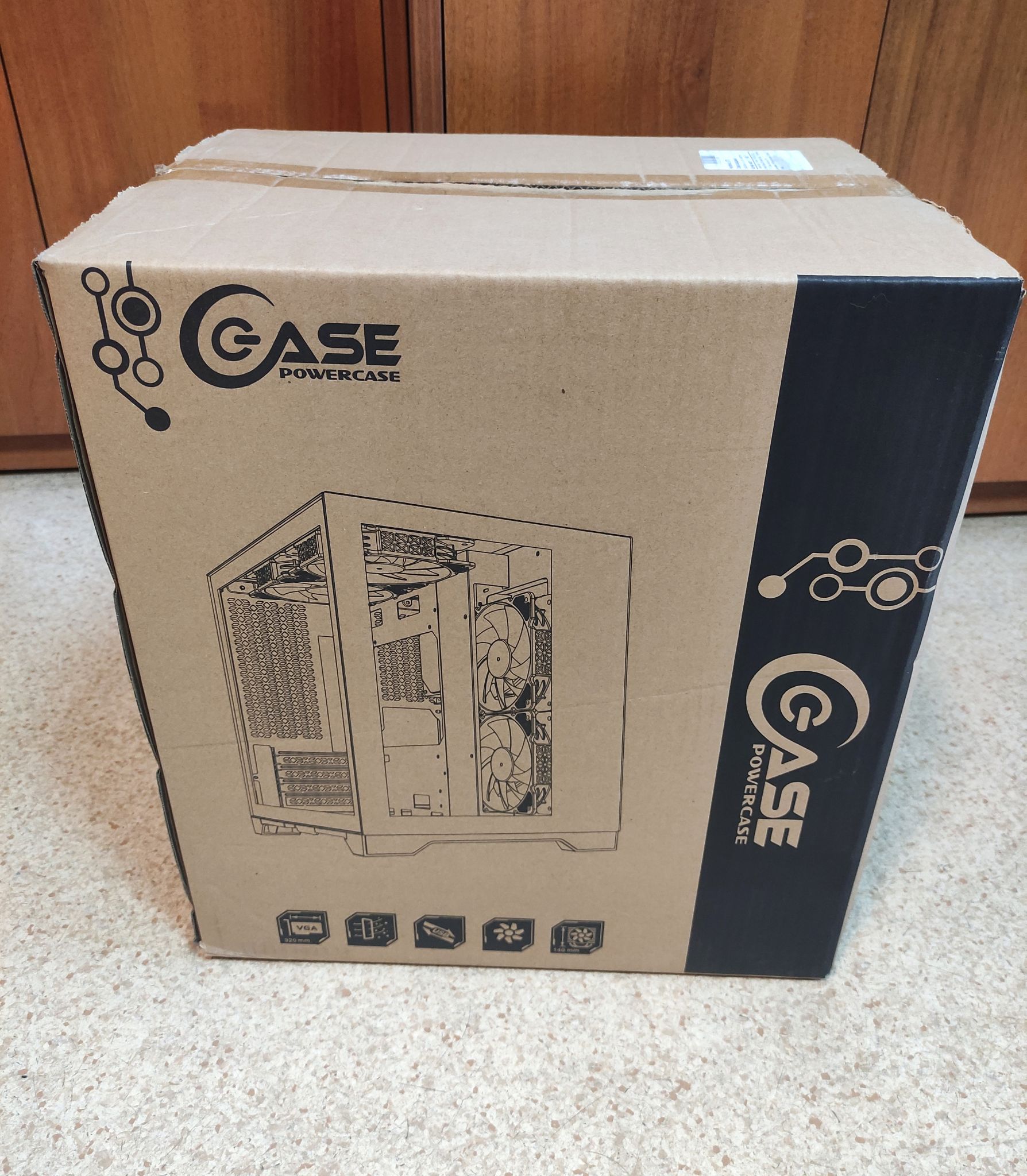Корпус Powercase Vision Micro, черный (CVBM-L4) — купить по низкой цене ...