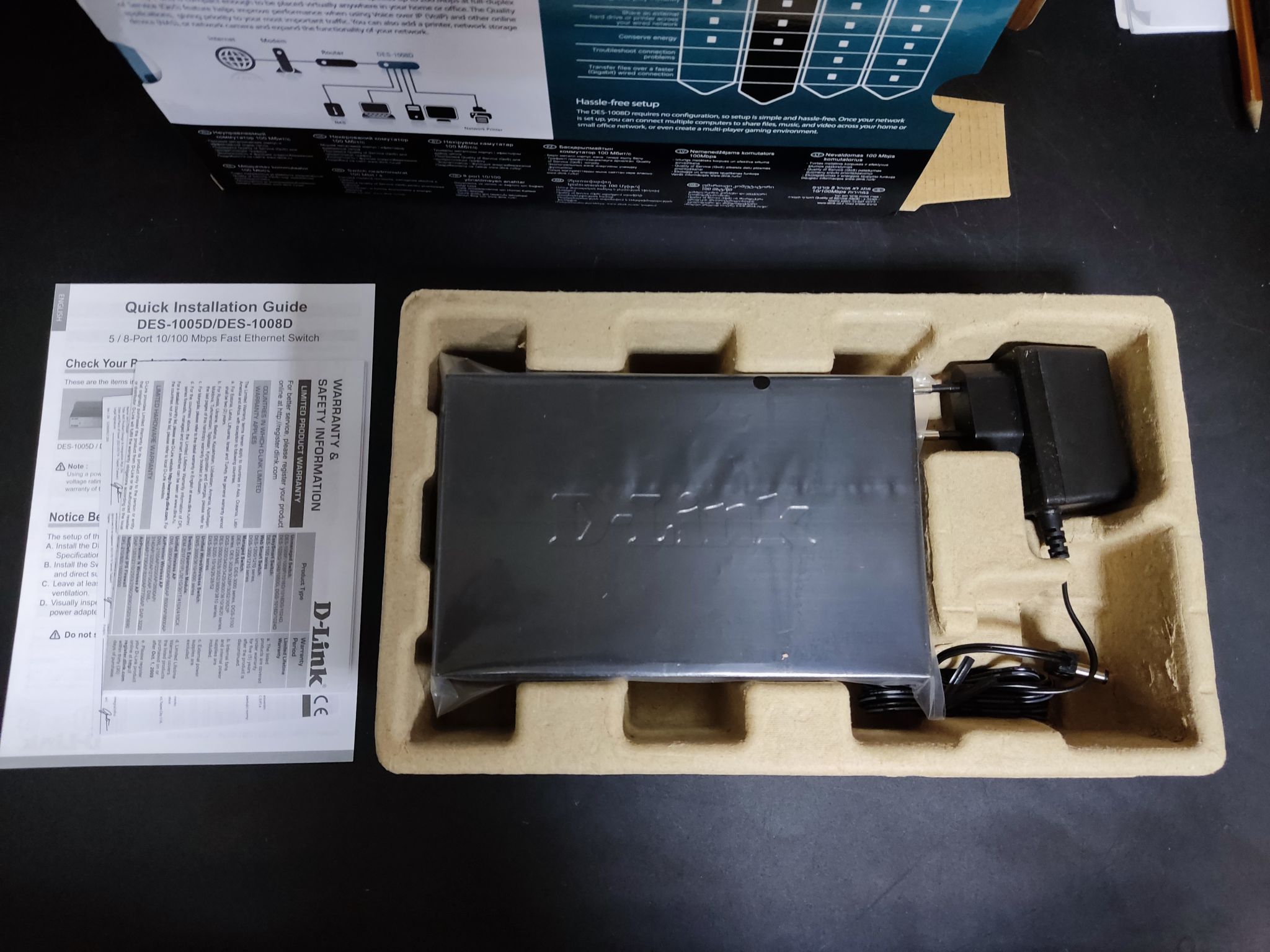 Купить Коммутатор D-Link Switch DES-1008D/L2B 8 ports Switch Ethernet ...